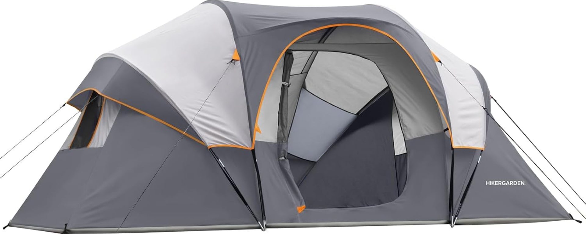 HIKERGARDEN 10 Person Camping Tent – Portable Easy Set Up Family Tent for Camp, Windproof Fabric Dome Tent Outdoor for Hiking, Backpacking, Traveling-14’x11’x74in(H) HIKERGARDEN 10 Person Camping Tent – Portable Easy Set Up Family Tent for Camp, Windproof Fabric Dome Tent Outdoor for Hiking, Backpacking, Traveling-14’x11’x74in(H)