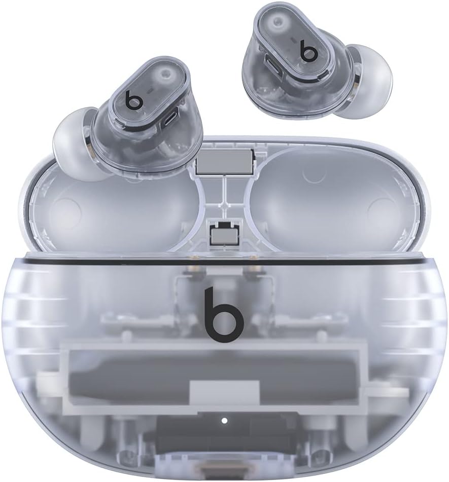 Beats Studio Buds + | True Wireless Noise Cancelling Earbuds, Enhanced Apple & Android Compatibility, Built-in Microphone, Sweat Resistant Bluetooth Headphones, Spatial Audio – Transparent Beats Studio Buds + | True Wireless Noise Cancelling Earbuds, Enhanced Apple & Android Compatibility, Built-in Microphone, Sweat Resistant Bluetooth Headphones, Spatial Audio – Transparent