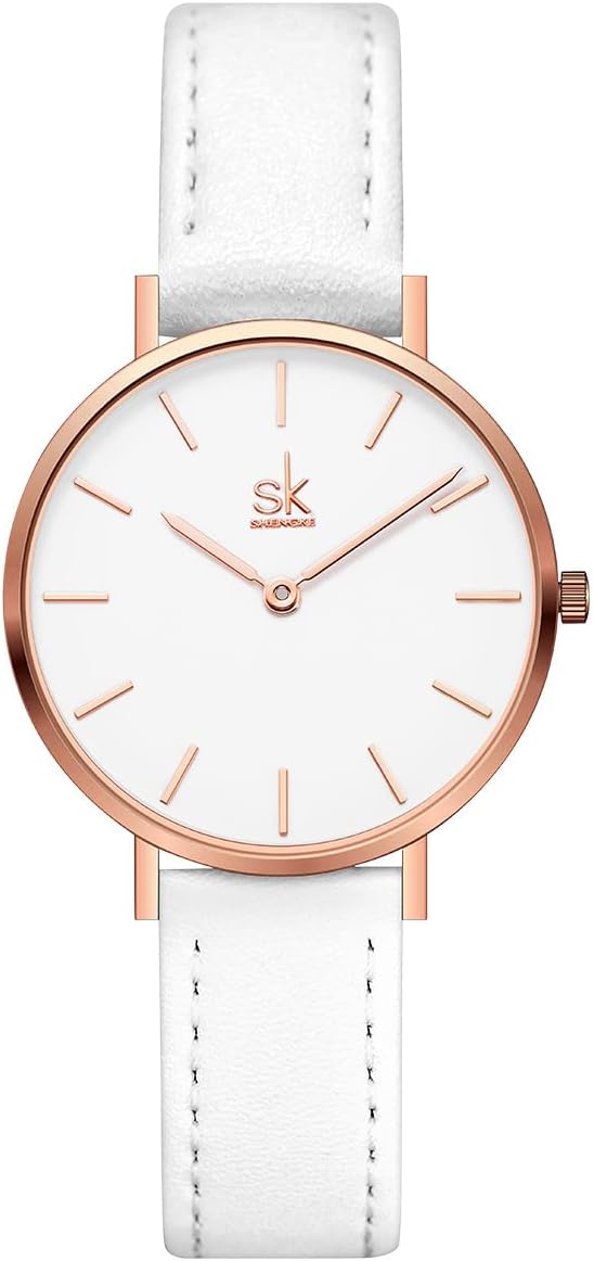 SK Ultra Thin Minialist Women Watches Simple Two Hands Ladies Dress Watch Leather Strap SK Ultra Thin Minialist Women Watches Simple Two Hands Ladies Dress Watch Leather Strap