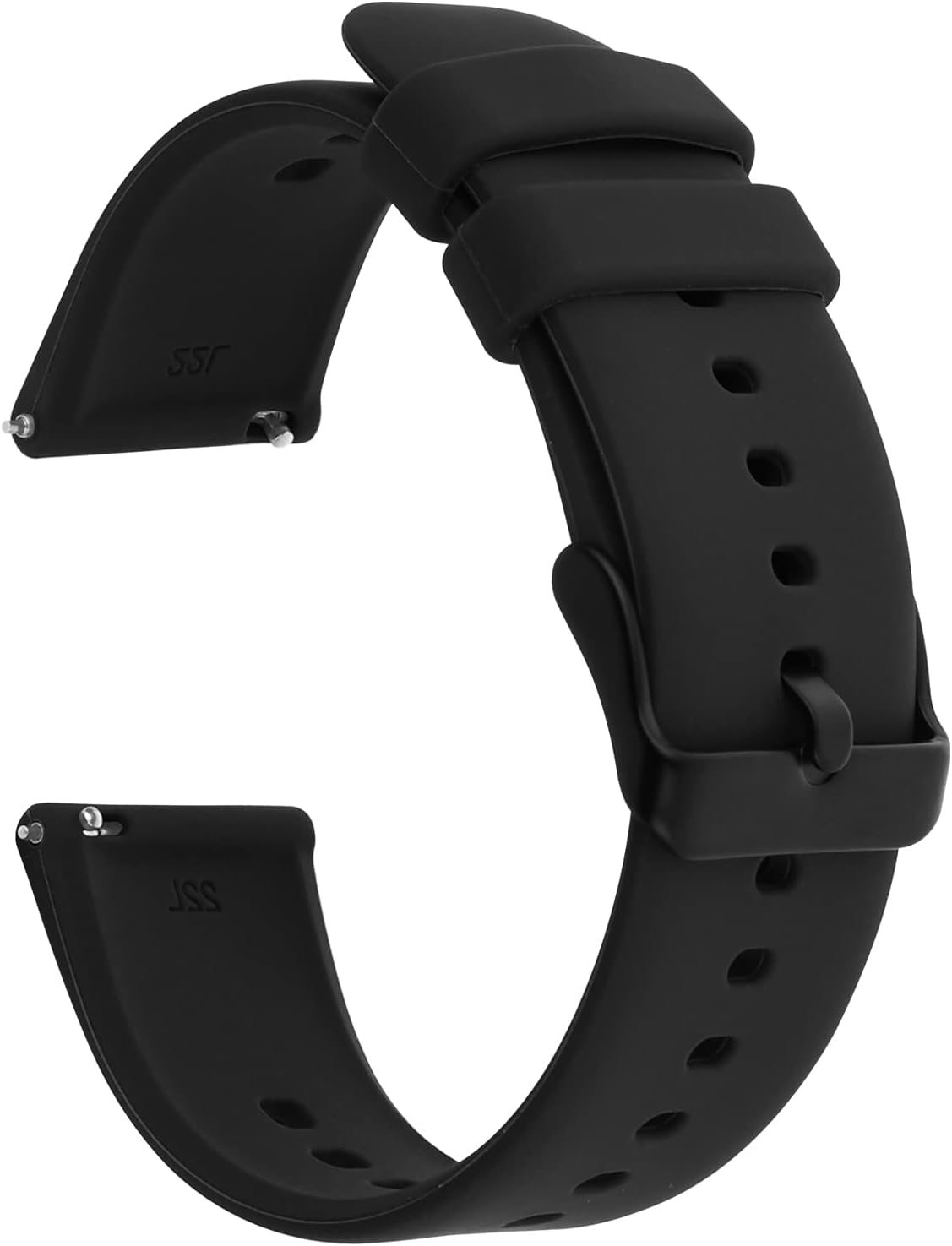 Silicone Watch Bands, Quick Release Waterproof Soft Rubber Replacement Straps with Silver Plated Stainless Steel Buckle Compatible with Smart Watch Sport Watch for Men Women Silicone Watch Bands, Quick Release Waterproof Soft Rubber Replacement Straps with Silver Plated Stainless Steel Buckle Compatible with Smart Watch Sport Watch for Men Women