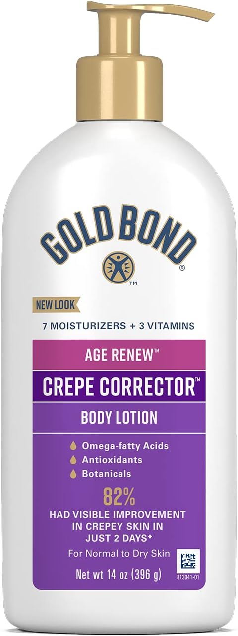 Gold Bond Age Renew Crepe Corrector Body & Face Lotion, Replenishing & Smoothing Formula, 14 oz., Packaging may vary Gold Bond Age Renew Crepe Corrector Body & Face Lotion, Replenishing & Smoothing Formula, 14 oz., Packaging may vary