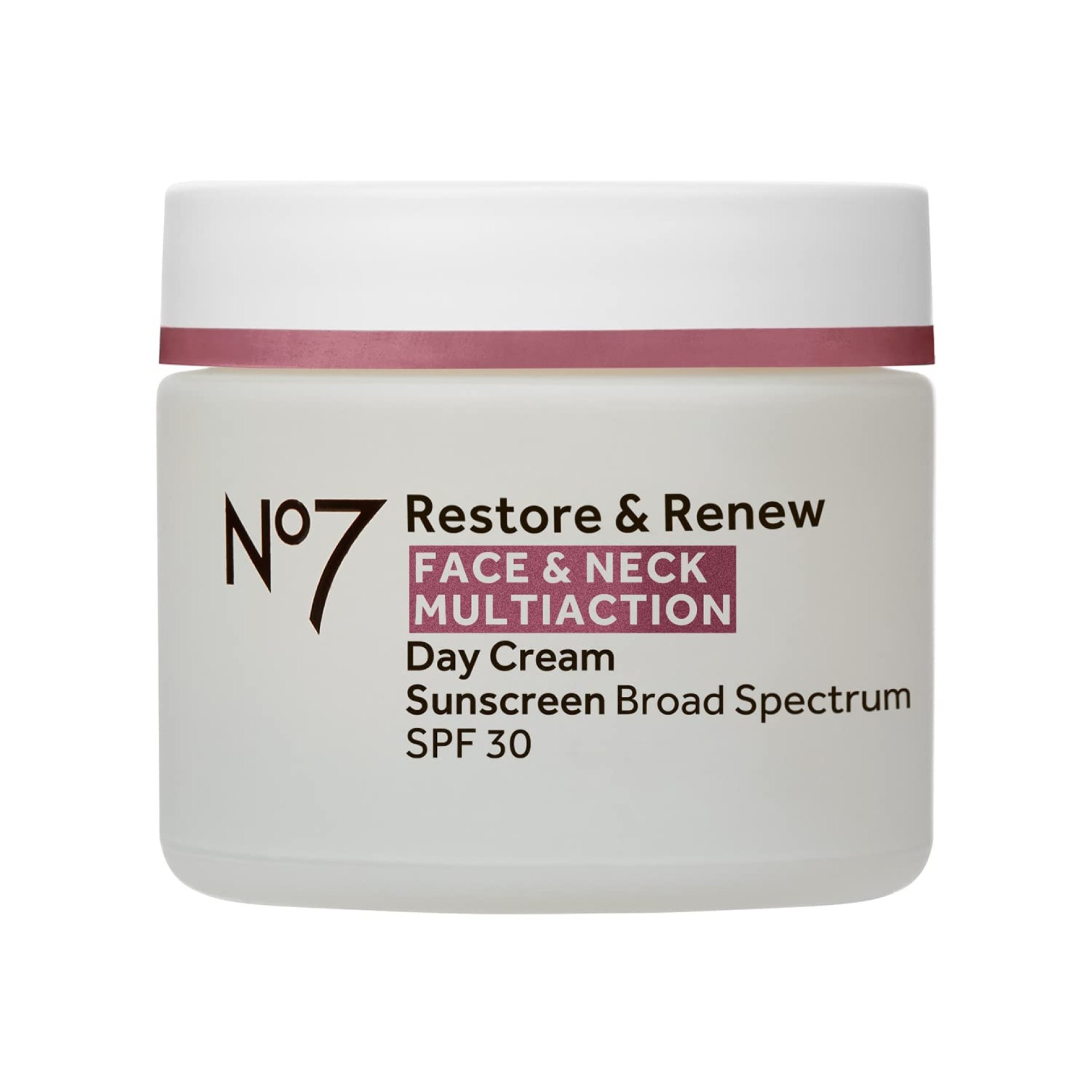 No7 Restore & Renew Multi Action Face & Neck SPF 30 Day Cream – Firming & Hydrating Face Moisturizer with Hyaluronic Acid to Help Visibly Reduce the Appearance of Wrinkles (1.69 Fl Oz) No7 Restore & Renew Multi Action Face & Neck SPF 30 Day Cream – Firming & Hydrating Face Moisturizer with Hyaluronic Acid to Help Visibly Reduce the Appearance of Wrinkles (1.69 Fl Oz)