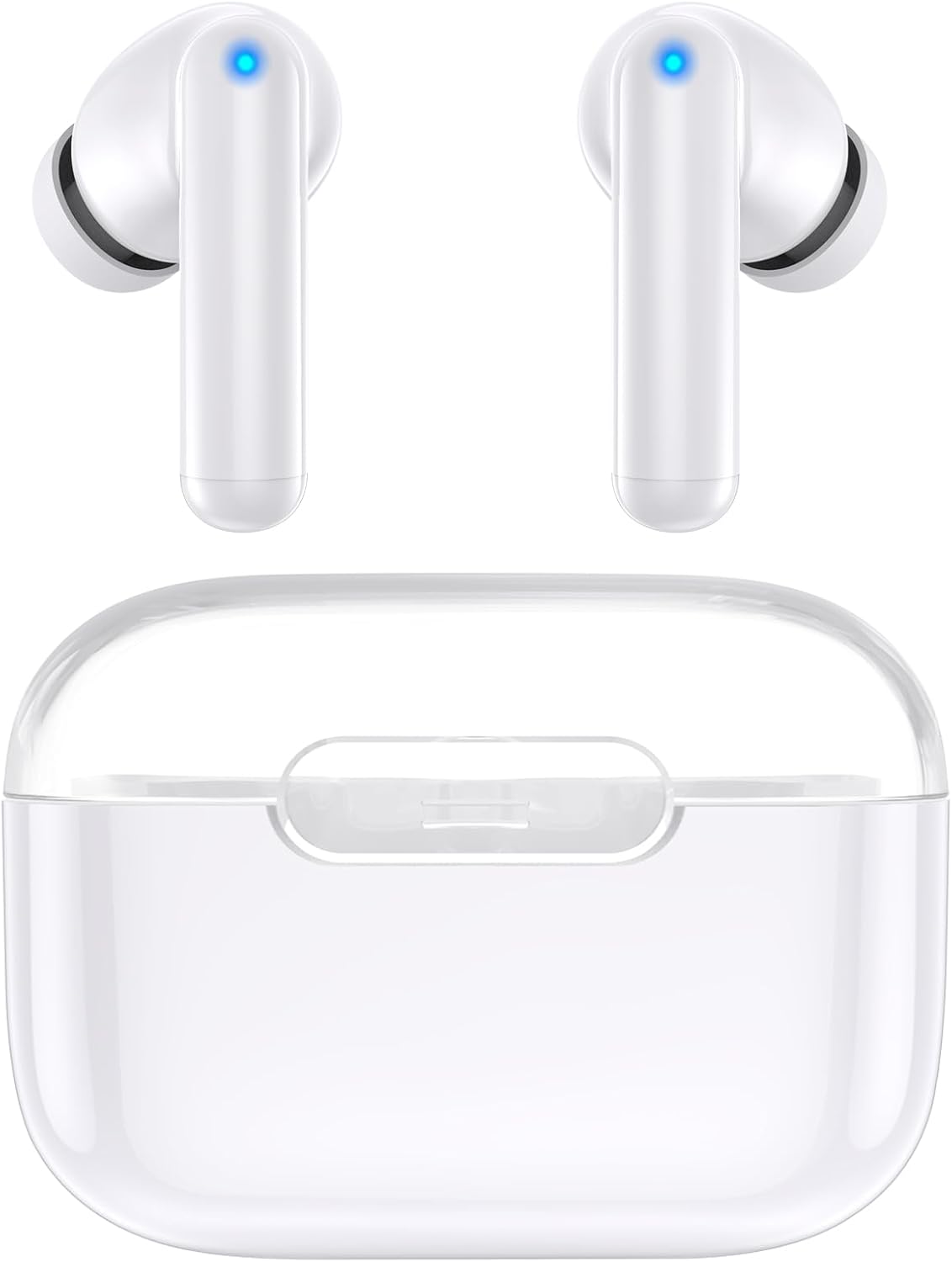 kurdene P3 Wireless Earbuds Bluetooth 5.3 Headphones, Deep Bass Stereo with Microphone Earphones in-Ear, Immersive Premium Sound Ear Buds for iPhone, Android-Clear kurdene P3 Wireless Earbuds Bluetooth 5.3 Headphones, Deep Bass Stereo with Microphone Earphones in-Ear, Immersive Premium Sound Ear Buds for iPhone, Android-Clear