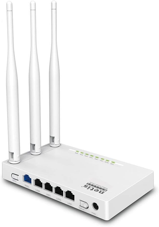 Netis WF2409E 300Mbps High-Speed Wireless N Router | Smart 3 x 5dBi High Gain Antennas with Parental Control for Computers, Smartphones, Wireless Cameras Netis WF2409E 300Mbps High-Speed Wireless N Router | Smart 3 x 5dBi High Gain Antennas with Parental Control for Computers, Smartphones, Wireless Cameras