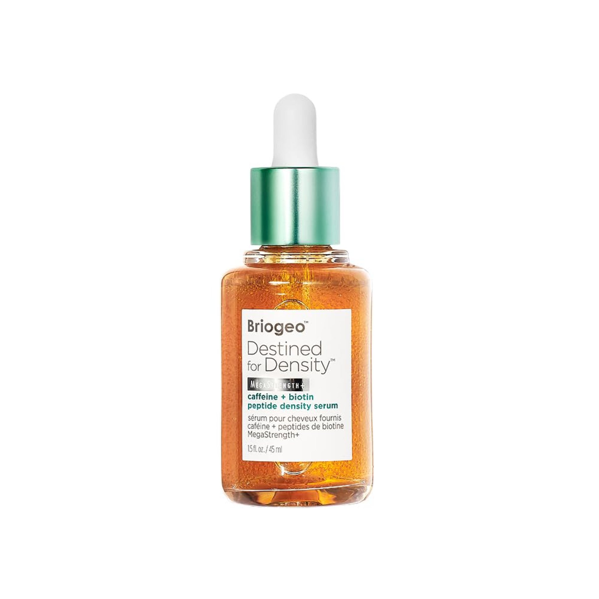 Briogeo Destined For Density MegaStrength+ Caffeine + Biotin Peptide Density Serum, Increases Hair Thickness and Density, Fast-Absorbing & Non-Greasy, Fragrance-Free, Vegan, Cruelty-Free, 1.5 fl oz Briogeo Destined For Density MegaStrength+ Caffeine + Biotin Peptide Density Serum, Increases Hair Thickness and Density, Fast-Absorbing & Non-Greasy, Fragrance-Free, Vegan, Cruelty-Free, 1.5 fl oz