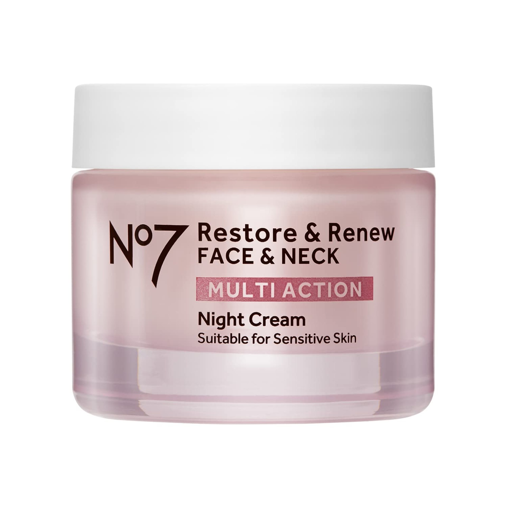 No7 Restore & Renew Multi Action Face & Neck Cream – Nighttime Collagen Peptide Facial Moisturizer – Anti Aging Face Cream Enriched with Hyaluronic Acid, Shea Butter + Vitamin E to Firm Skin (50ml) No7 Restore & Renew Multi Action Face & Neck Cream – Nighttime Collagen Peptide Facial Moisturizer – Anti Aging Face Cream Enriched with Hyaluronic Acid, Shea Butter + Vitamin E to Firm Skin (50ml)