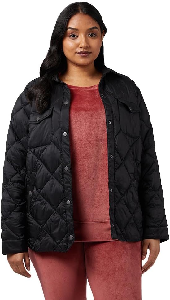 32 Degrees Women’s Lightweight Recycled Poly-Fill Shirt Jacket | Quilted | Semi-Fitted | Snap Pockets 32 Degrees Women’s Lightweight Recycled Poly-Fill Shirt Jacket | Quilted | Semi-Fitted | Snap Pockets