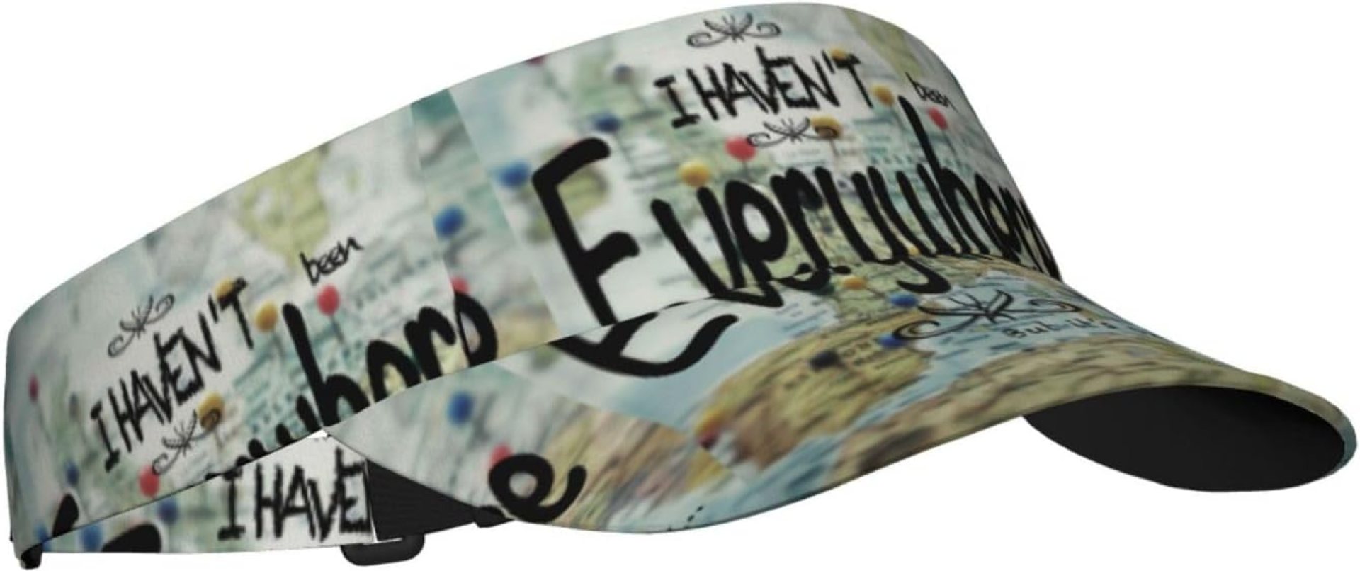 I Haven’T Been Everywhere But Its On My List for High-end Classic Customized Men’s and Women’s Sun hat, Outdoor Sports Tennis Golf Running Skeleton hat, Fashionable, Adjustable Black I Haven’T Been Everywhere But Its On My List for High-end Classic Customized Men’s and Women’s Sun hat, Outdoor Sports Tennis Golf Running Skeleton hat, Fashionable, Adjustable Black