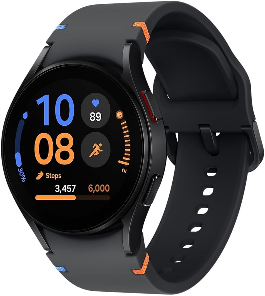 Samsung Galaxy Watch FE (40mm) AI Smartwatch w/ 1.2″ Amoled Screen, Wear OS 5, Wi-Fi, Bluetooth, Heart Rate, International Model R861N (Black) Samsung Galaxy Watch FE (40mm) AI Smartwatch w/ 1.2″ Amoled Screen, Wear OS 5, Wi-Fi, Bluetooth, Heart Rate, International Model R861N (Black)