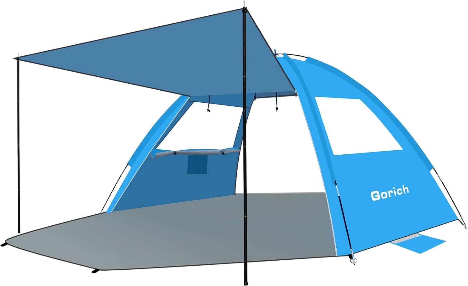 Gorich Beach Tent with Canopy – Easy Setup 3-6 Person Portable Sun Shelter, UPF 50+ UV Protection Sun Shade, Lightweight & Compact Beach Cabana for Family Travel Gorich Beach Tent with Canopy – Easy Setup 3-6 Person Portable Sun Shelter, UPF 50+ UV Protection Sun Shade, Lightweight & Compact Beach Cabana for Family Travel