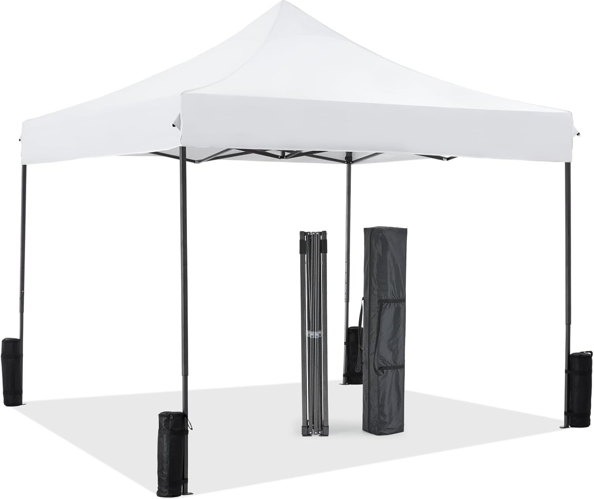 DUMOS Canopy Tents 10×10 Heavy Duty with Sand Bags, Pop Up Canopy for Vendor Market,Parties,Backyard with Carrying Bag, Waterproof Portable Tent Pop Up Shade 10FT WH DUMOS Canopy Tents 10×10 Heavy Duty with Sand Bags, Pop Up Canopy for Vendor Market,Parties,Backyard with Carrying Bag, Waterproof Portable Tent Pop Up Shade 10FT WH