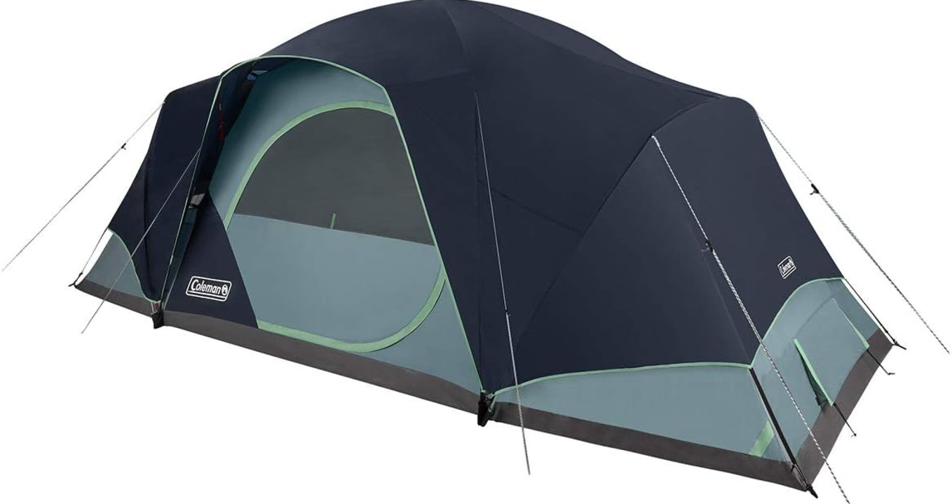 Coleman Skydome XL Family Camping Tent, 8/10/12 Person Dome Tent with 5 Minute Setup, Includes Rainfly, Carry Bag, Storage Pockets, Ventilation, and Weatherproof Liner, Blue Nights Coleman Skydome XL Family Camping Tent, 8/10/12 Person Dome Tent with 5 Minute Setup, Includes Rainfly, Carry Bag, Storage Pockets, Ventilation, and Weatherproof Liner, Blue Nights