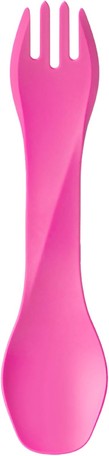 humangear GoBites Uno | Travel & Camping Utensils | Portable & Convertible Dining Ware | Multi-Functional Spork, Pink humangear GoBites Uno | Travel & Camping Utensils | Portable & Convertible Dining Ware | Multi-Functional Spork, Pink