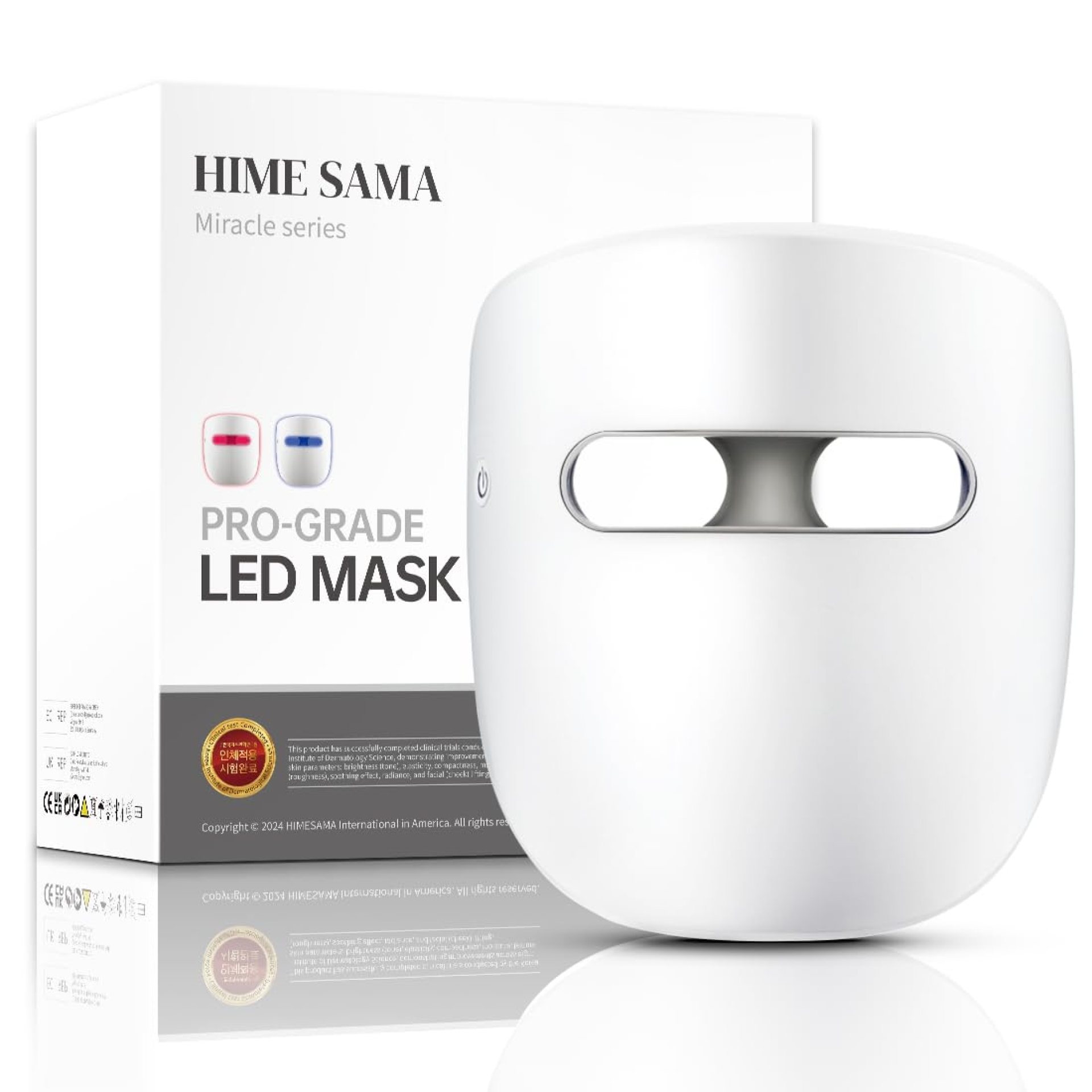LED Face Mask, 8 Color LED Mask for Face Skin Care, FSA/HSA Eligible, Red Light Mask for Face, Infrared, Red & Blue Light Mask, Wrinkle Reduction, Wireless. (Miracle ACE RB-050) LED Face Mask, 8 Color LED Mask for Face Skin Care, FSA/HSA Eligible, Red Light Mask for Face, Infrared, Red & Blue Light Mask, Wrinkle Reduction, Wireless. (Miracle ACE RB-050)