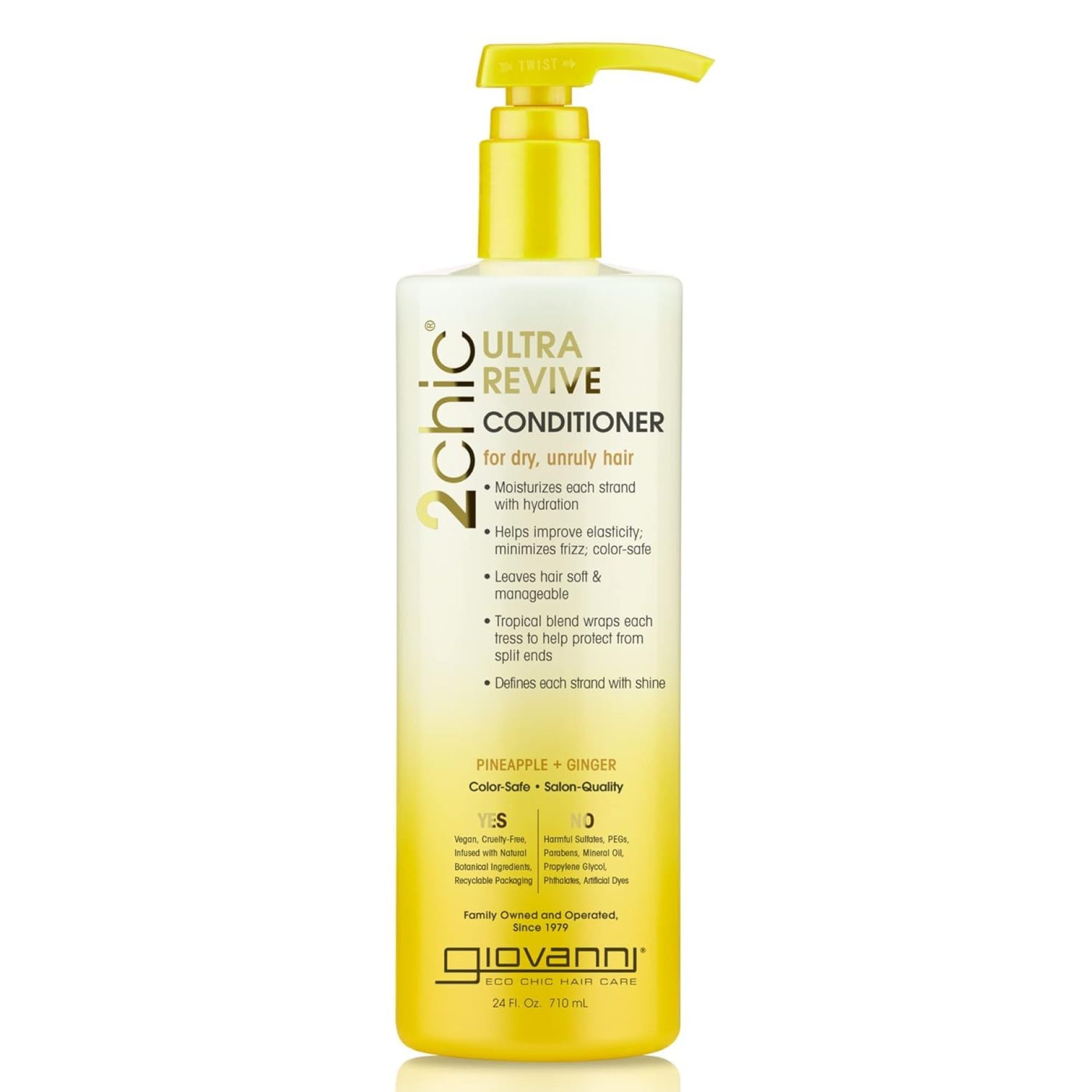 GIOVANNI 2chic Ultra-Revive Conditioner – Moisturizing Conditioner with Pineapple & Ginger, Coconut, Guava, & Aloe Vera Helps Dry Unruly Hair, Paraben Free, Color Safe – 24 oz GIOVANNI 2chic Ultra-Revive Conditioner – Moisturizing Conditioner with Pineapple & Ginger, Coconut, Guava, & Aloe Vera Helps Dry Unruly Hair, Paraben Free, Color Safe – 24 oz