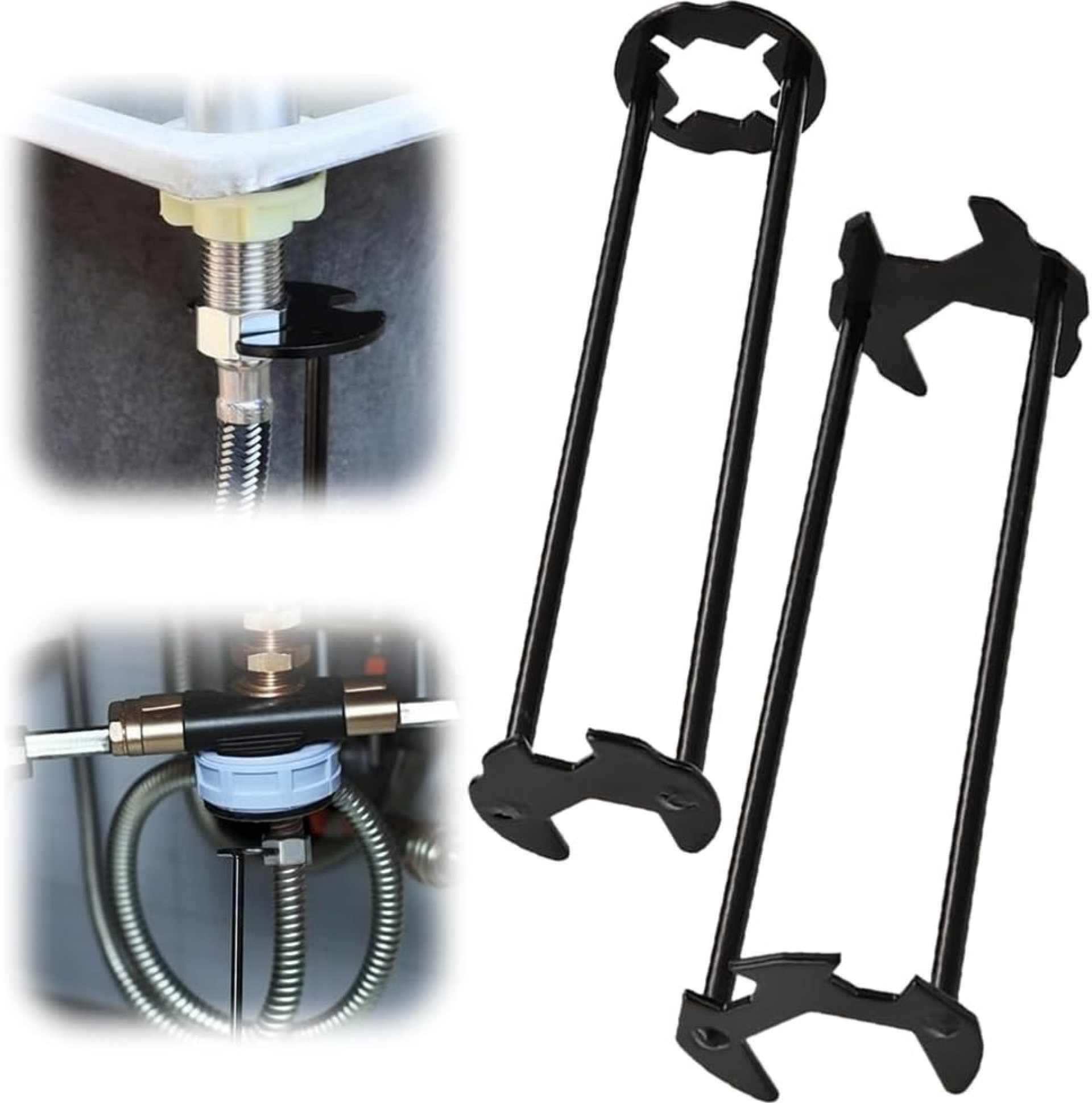 Basin Wrench, 2025 New Multifunctional Sink Wrench Faucet Wrenchs, Universal Tight Spaces Installer Faucet Tool for Kitchen Bathroom Home Most Screws & Threads (2 PCS) Basin Wrench, 2025 New Multifunctional Sink Wrench Faucet Wrenchs, Universal Tight Spaces Installer Faucet Tool for Kitchen Bathroom Home Most Screws & Threads (2 PCS)