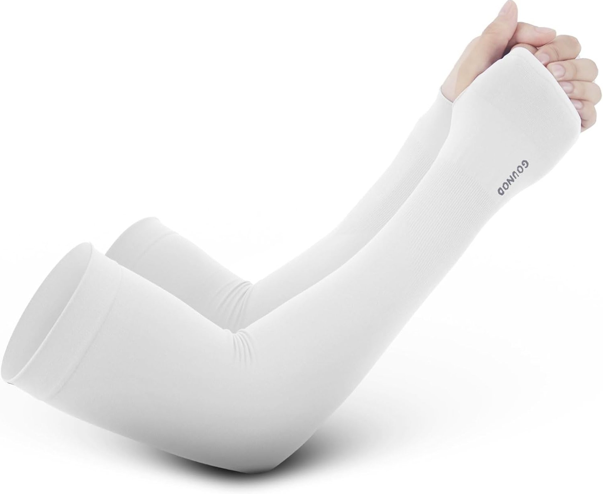 GOUNOD Sun Protection Cooling Arm Sleeves with Thumb Holes – Gardening Outdoors Sports Workouts Sunscreen Arm Sleeves GOUNOD Sun Protection Cooling Arm Sleeves with Thumb Holes – Gardening Outdoors Sports Workouts Sunscreen Arm Sleeves