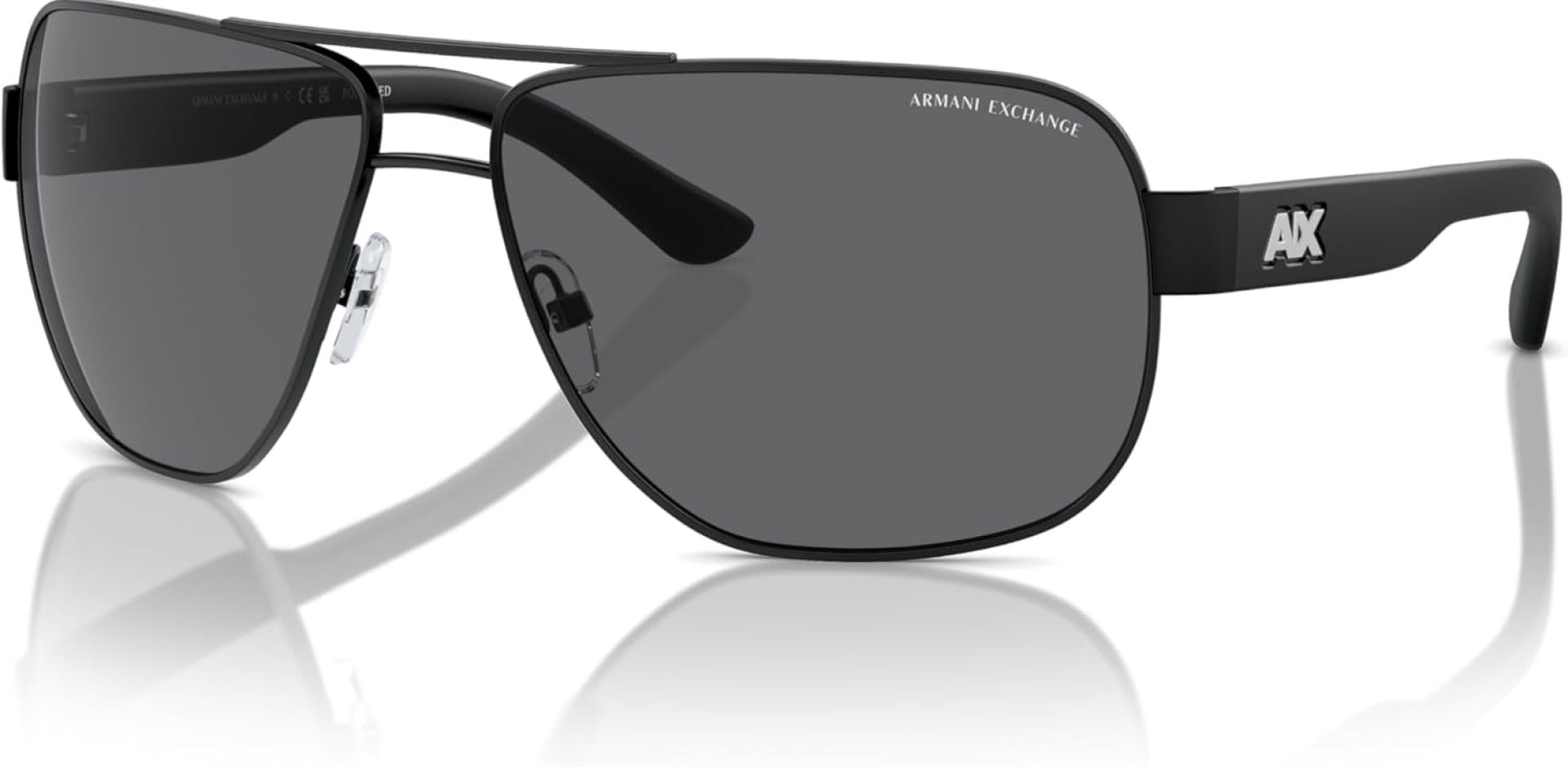 Armani Exchange Men’s Ax2012s Rectangular Sunglasses Armani Exchange Men’s Ax2012s Rectangular Sunglasses