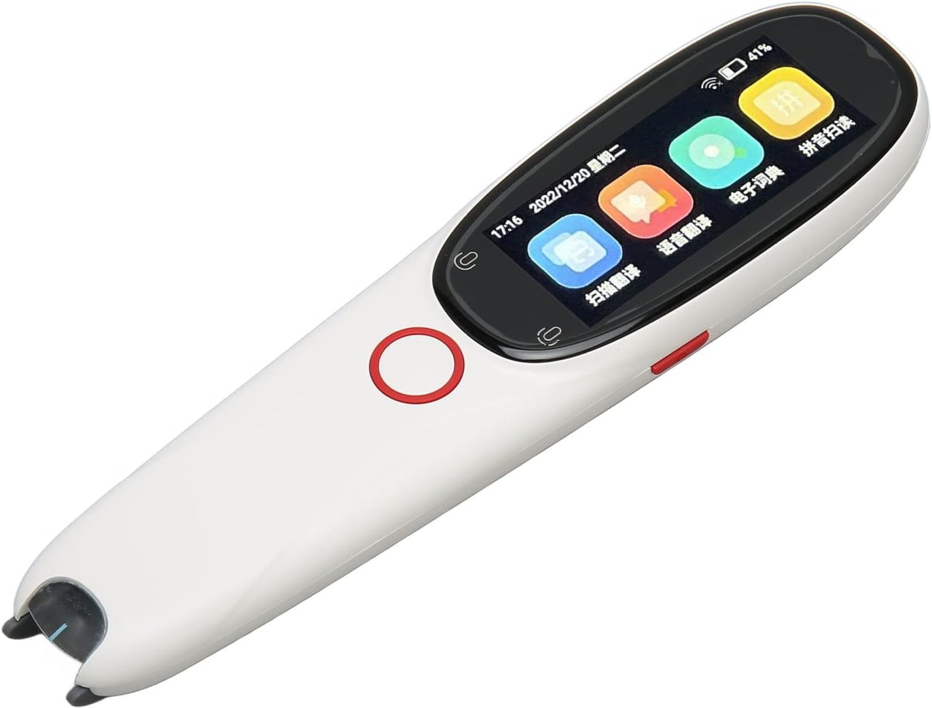 Translator Scanning Pen, OCR Translator Device with 3 Inch, 134 Language Translations, Professional Voice Translator for Learn Speech and Travel-White Translator Scanning Pen, OCR Translator Device with 3 Inch, 134 Language Translations, Professional Voice Translator for Learn Speech and Travel-White