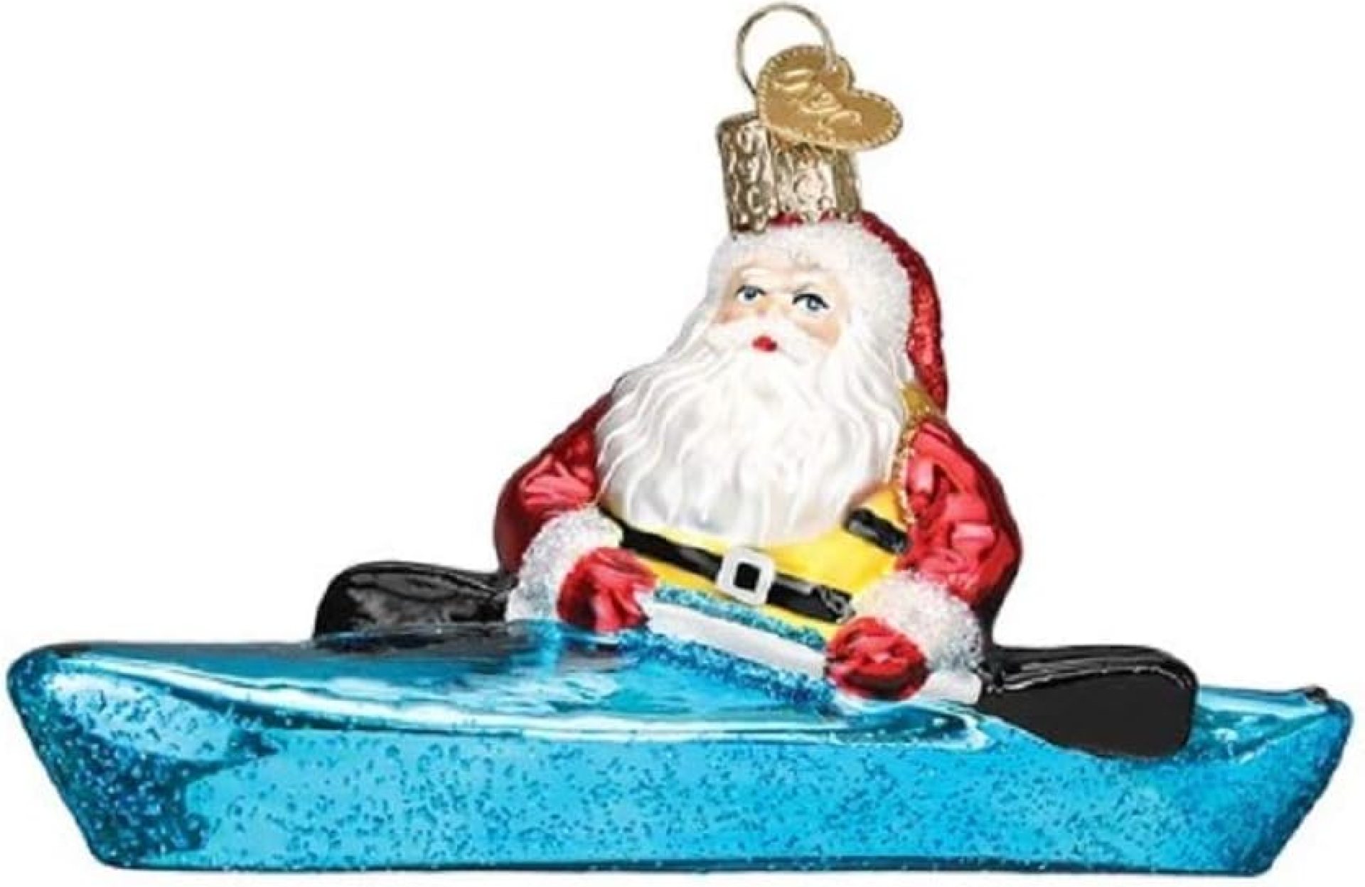 Old World Christmas Santa in Kayak Blown Glass 2020 Unique Christmas Ornaments for Christmas Tree Decorations Old World Christmas Santa in Kayak Blown Glass 2020 Unique Christmas Ornaments for Christmas Tree Decorations