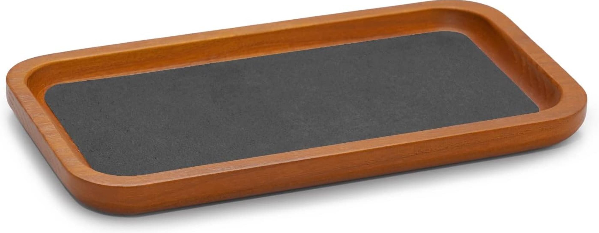 Oirlv Solid Wood Jewelry Display Tray Small Jewelry Tray Rings Earrings Bracelets Necklace Holder Organizer(Rectangle, Grey) Oirlv Solid Wood Jewelry Display Tray Small Jewelry Tray Rings Earrings Bracelets Necklace Holder Organizer(Rectangle, Grey)