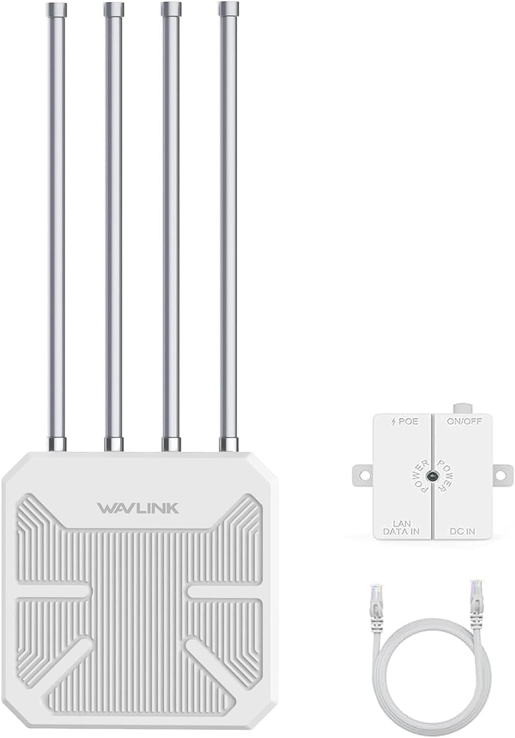 WAVLINK AX1800 Outdoor WiFi 6 Extender Long Range, WiFi 6 Outdoor Wireless Access Point, Support Active PoE, 4x8dBi Antennas, IP67,Up to 128 Devices for Farm,Yard,RV,Campsite,Park WAVLINK AX1800 Outdoor WiFi 6 Extender Long Range, WiFi 6 Outdoor Wireless Access Point, Support Active PoE, 4x8dBi Antennas, IP67,Up to 128 Devices for Farm,Yard,RV,Campsite,Park