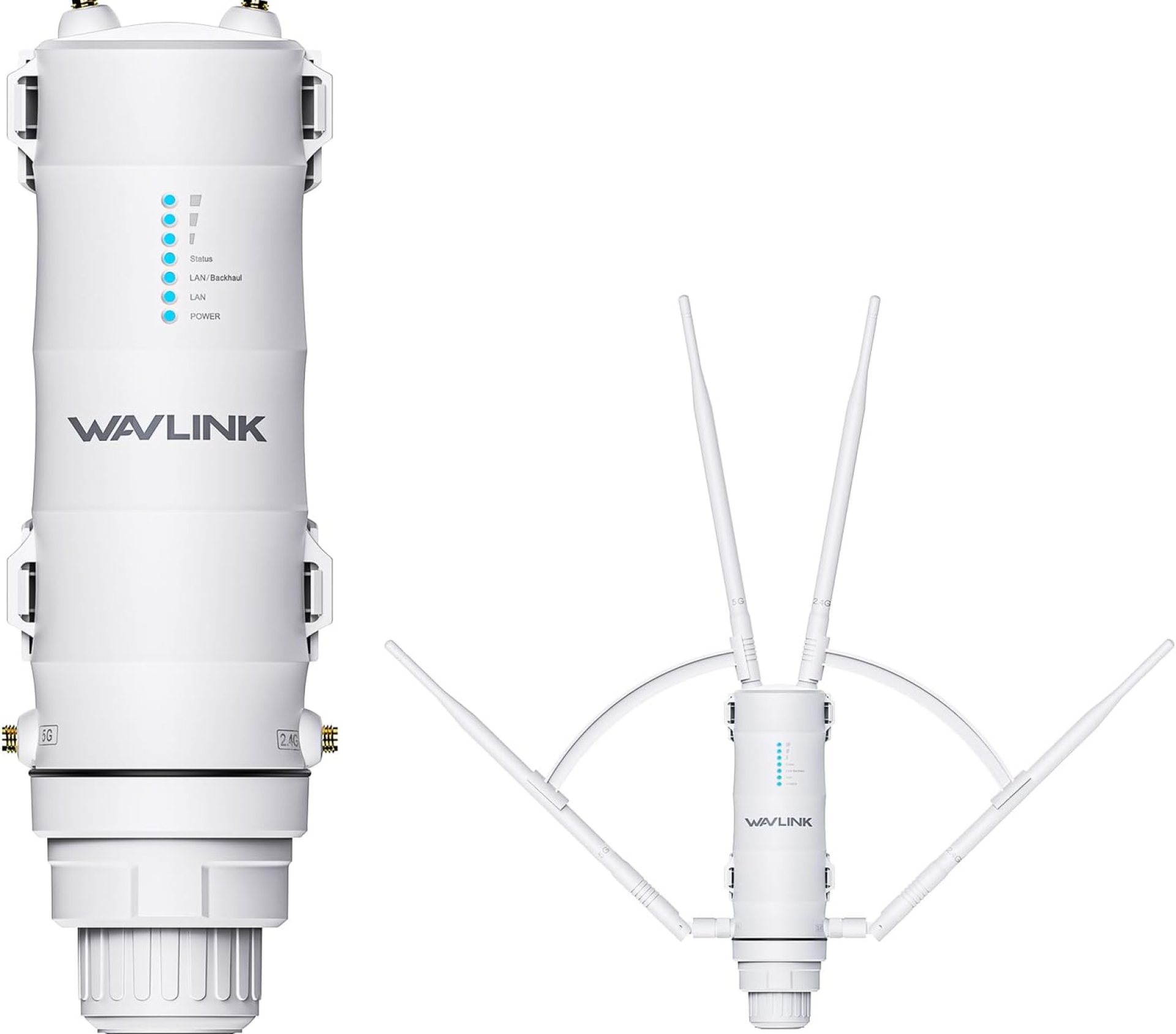 WAVLINK AC1200 Outdoor Long Range Weatherproof WiFi Extender/Wireless Access Point with Passive POE, Dual Band 2.4G+5G, 4x7dBi Omni Directional Antennas,Supports Router/AP/Repeater/Mesh Modes WAVLINK AC1200 Outdoor Long Range Weatherproof WiFi Extender/Wireless Access Point with Passive POE, Dual Band 2.4G+5G, 4x7dBi Omni Directional Antennas,Supports Router/AP/Repeater/Mesh Modes