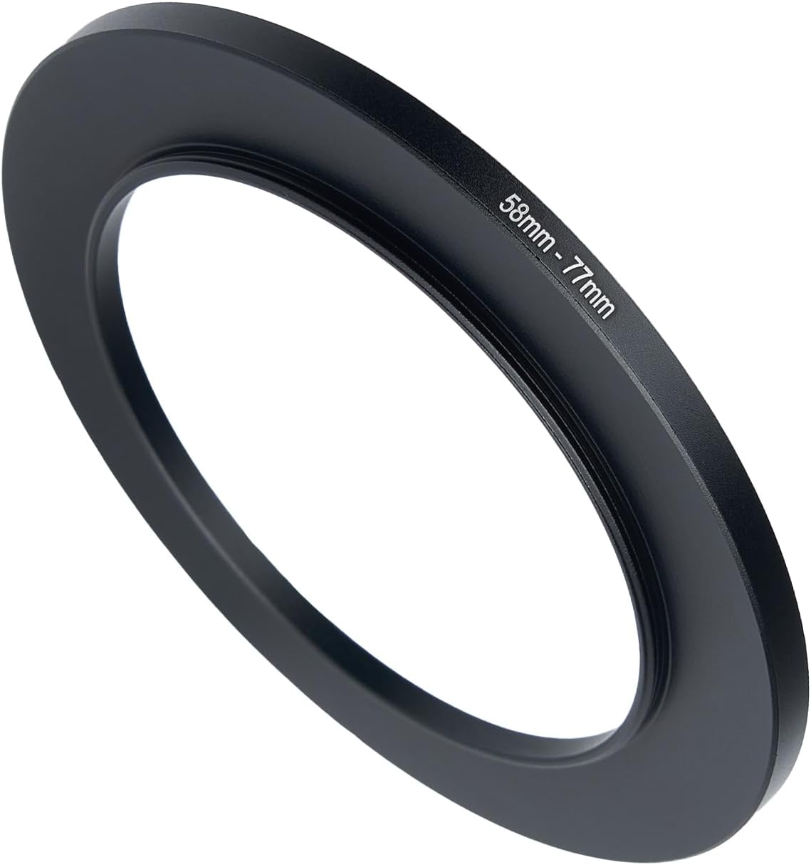 58mm to 77mm Step Up Ring Filter Adapter Black Metal Step up Adapter Rings Compatible with All Brand UV CPL ND Camera Lens Filter Step Down Ring (58mm-77mm) 58mm to 77mm Step Up Ring Filter Adapter Black Metal Step up Adapter Rings Compatible with All Brand UV CPL ND Camera Lens Filter Step Down Ring (58mm-77mm)
