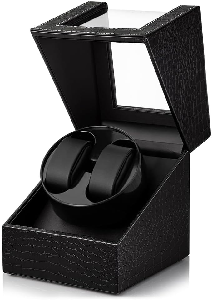 Watch Winder for Automatic Watches,Automatic Watch Winder Box,Double Watch Winder for Women’s and Men’s Watches with Quiet Japanese Mabuchi Motor Watch Winder for Automatic Watches,Automatic Watch Winder Box,Double Watch Winder for Women’s and Men’s Watches with Quiet Japanese Mabuchi Motor