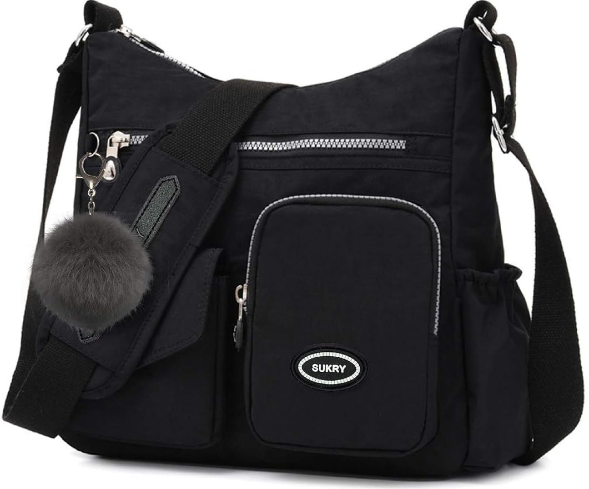SUKRY Nylon Crossbody Bag for Women with Anti theft RFID Pocket, Waterproof Shoulder Bag Travel Purses and Handbag SUKRY Nylon Crossbody Bag for Women with Anti theft RFID Pocket, Waterproof Shoulder Bag Travel Purses and Handbag