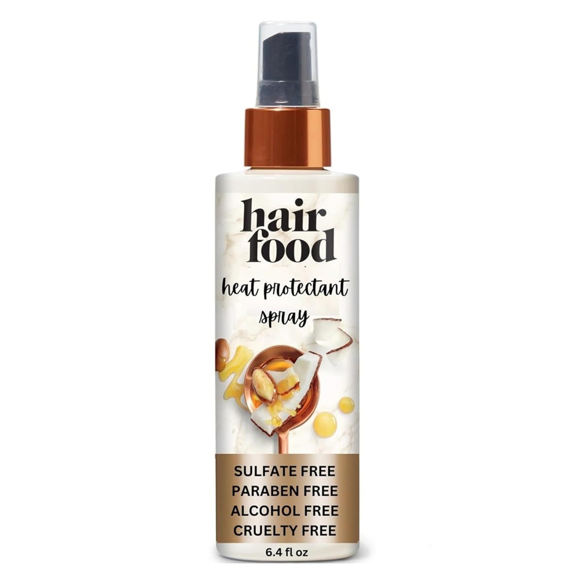 Hair Food Coconut & Argan Oil Heat Protectant Leave-In Spray for All Hair Types, 450°F Heat Protection, Sulfate-Free, Paraben-Free, Dye-Free, Alcohol-Free, Adds Shine, 6.4 Fl Oz Hair Food Coconut & Argan Oil Heat Protectant Leave-In Spray for All Hair Types, 450°F Heat Protection, Sulfate-Free, Paraben-Free, Dye-Free, Alcohol-Free, Adds Shine, 6.4 Fl Oz