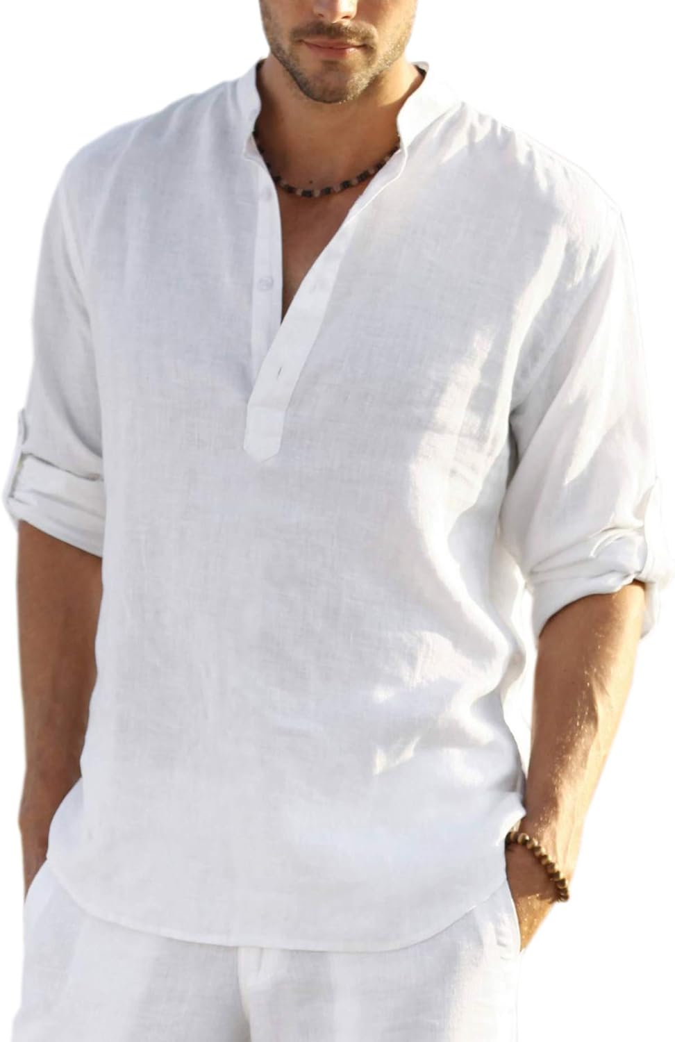 COOFANDY Men’s Cotton Linen Henley T-Shirts Long Sleeve Hippie Casual Beach T-Shirts COOFANDY Men’s Cotton Linen Henley T-Shirts Long Sleeve Hippie Casual Beach T-Shirts