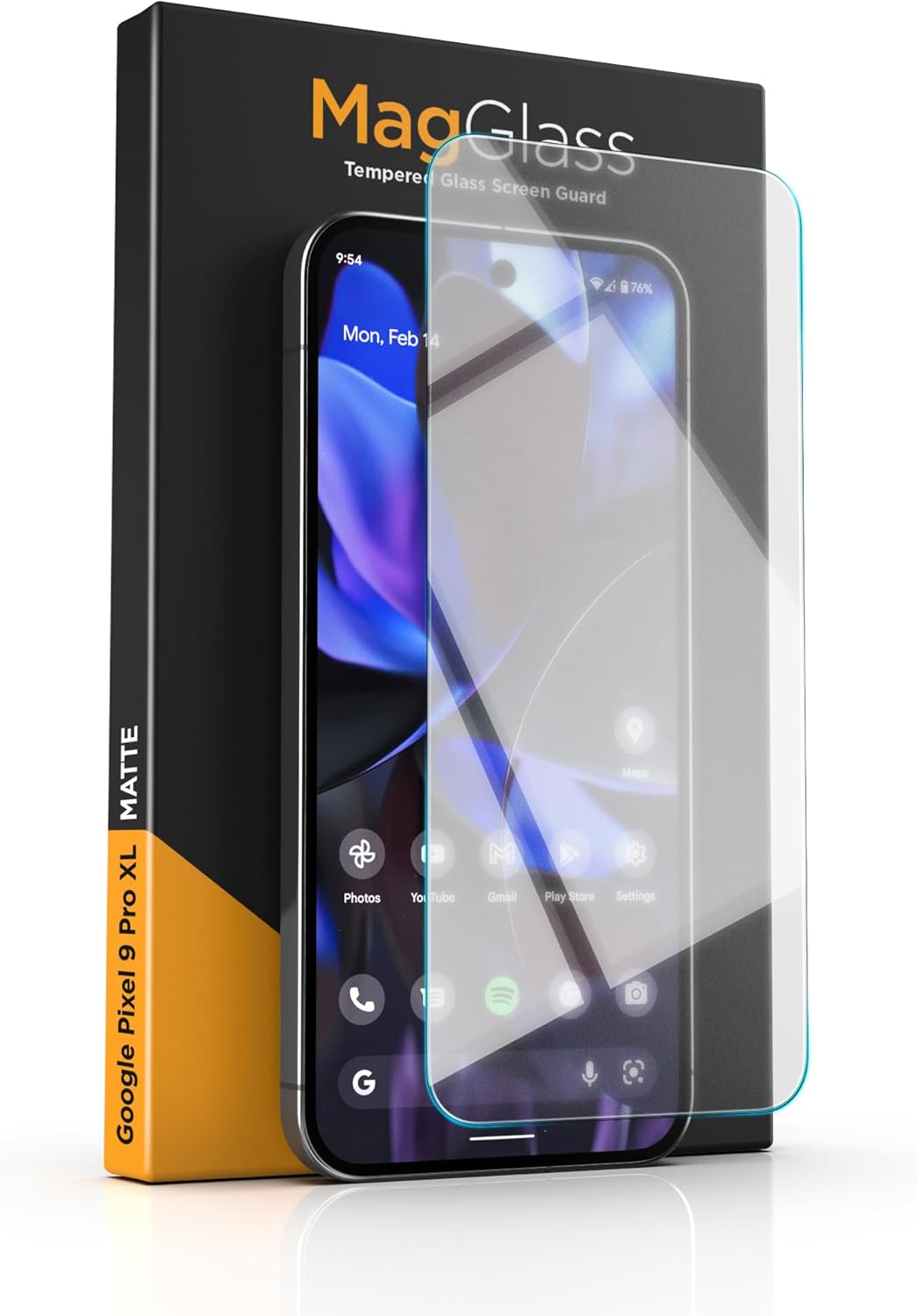 magglass Matte Screen Protector for Google Pixel 9 Pro XL (6.8″) Anti-Glare Tempered Glass with Alignment Applicator (Fingerprint Unlock Compatible) magglass Matte Screen Protector for Google Pixel 9 Pro XL (6.8″) Anti-Glare Tempered Glass with Alignment Applicator (Fingerprint Unlock Compatible)
