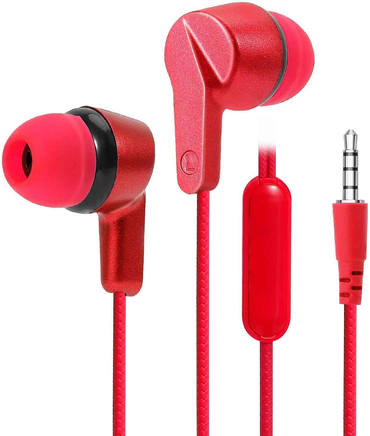 UrbanX R2 Wired in-Ear Headphones with Mic for Amazon Fire HD 10 with Tangle-Free Cord, Noise Isolating Earphones, Deep Bass, in-Ear Bud Silicone Tips UrbanX R2 Wired in-Ear Headphones with Mic for Amazon Fire HD 10 with Tangle-Free Cord, Noise Isolating Earphones, Deep Bass, in-Ear Bud Silicone Tips