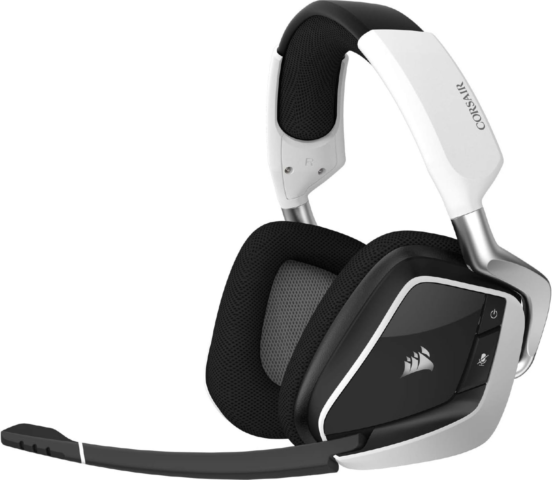 Corsair VOID RGB ELITE Wireless Gaming Headset – 7.1 Surround Sound – Discord Certified – iCUE Compatible – PC, Mac, PS5, PS4 – White Corsair VOID RGB ELITE Wireless Gaming Headset – 7.1 Surround Sound – Discord Certified – iCUE Compatible – PC, Mac, PS5, PS4 – White