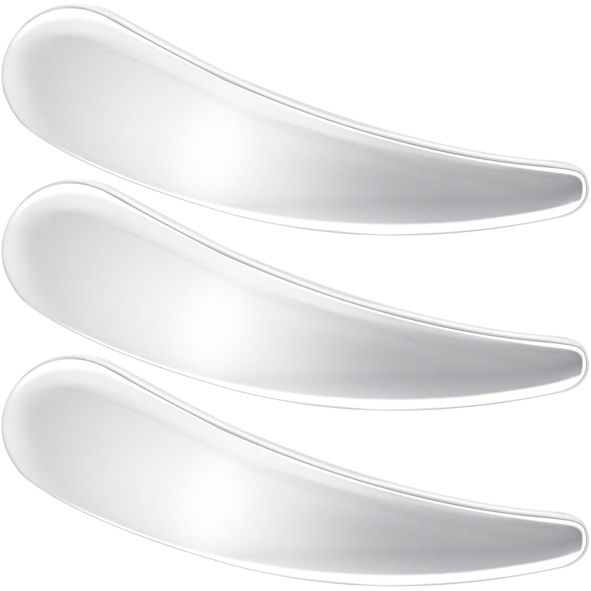 3 pcs Mini Metal Makeup Spatula, Skincare Scoop Applicator, Reusable Facial Massage Spoon, Cosmetic Cream Spatulas Tools for Face, Cream, Eye 3 pcs Mini Metal Makeup Spatula, Skincare Scoop Applicator, Reusable Facial Massage Spoon, Cosmetic Cream Spatulas Tools for Face, Cream, Eye