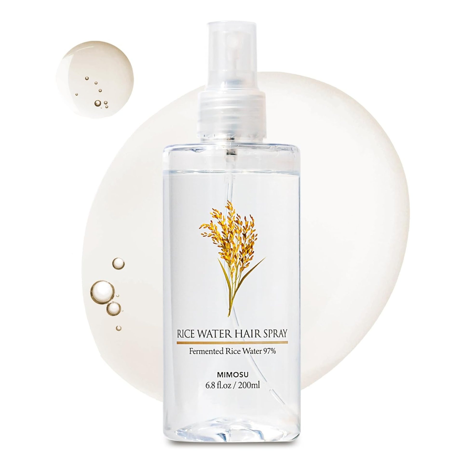 mimosu 97% Rice Water Hair Growth Spray – Fermented Rice Water & Biotin Serum, PHA Toner, Korean hair care Formula, 6.8fl.oz mimosu 97% Rice Water Hair Growth Spray – Fermented Rice Water & Biotin Serum, PHA Toner, Korean hair care Formula, 6.8fl.oz