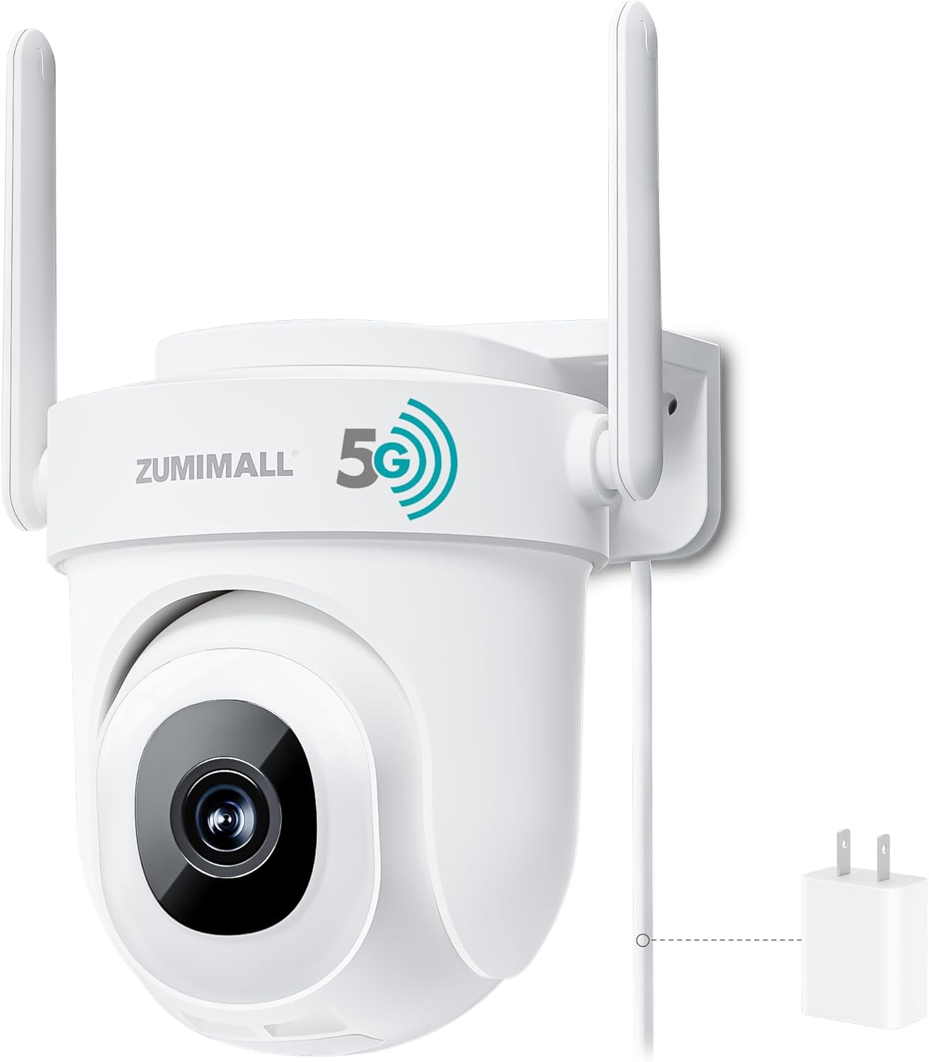 ZUMIMALL 5MP 5G Security Camera Outdoor Wired, 24/7 Recording Security Camera, WiFi Cameras for Home Security Outdoor, Plug-in Power, 360° Auto Tracking,Noise Detect,Cloud, Compatible with Alexa, IP66 ZUMIMALL 5MP 5G Security Camera Outdoor Wired, 24/7 Recording Security Camera, WiFi Cameras for Home Security Outdoor, Plug-in Power, 360° Auto Tracking,Noise Detect,Cloud, Compatible with Alexa, IP66