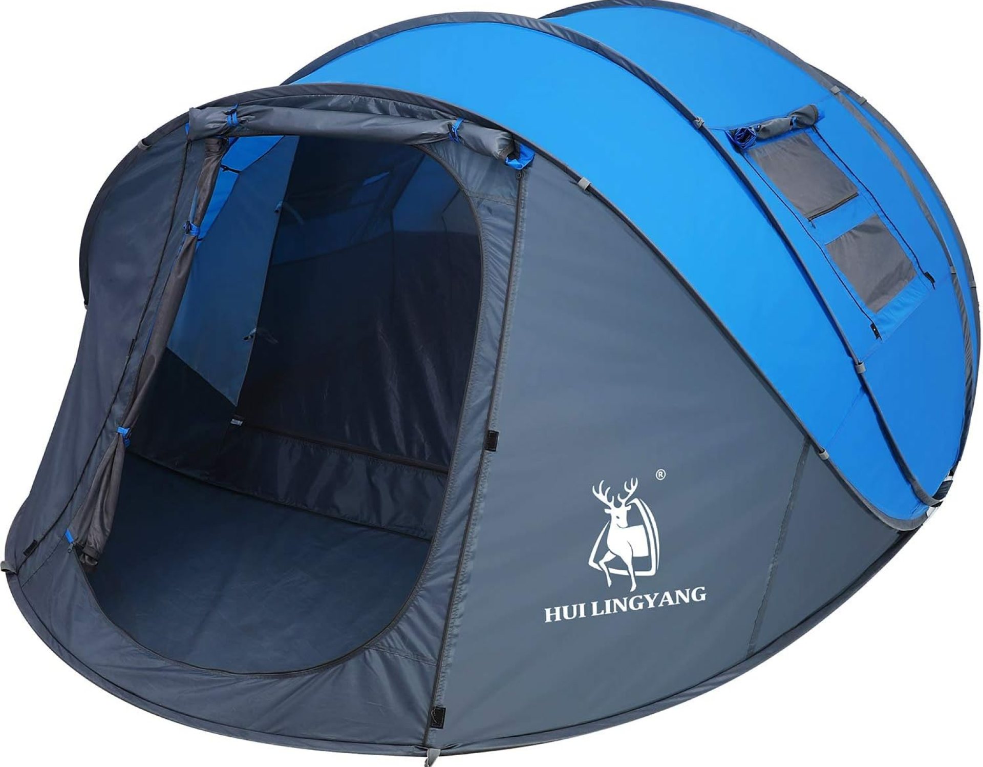 6 Person Easy Pop Up Tent,12.5’ x 8.5‘ x53.5,Automatic Setup,Waterproof, Double Layer,Instant Family Tents for Camping,Hiking & Traveling 6 Person Easy Pop Up Tent,12.5’ x 8.5‘ x53.5,Automatic Setup,Waterproof, Double Layer,Instant Family Tents for Camping,Hiking & Traveling