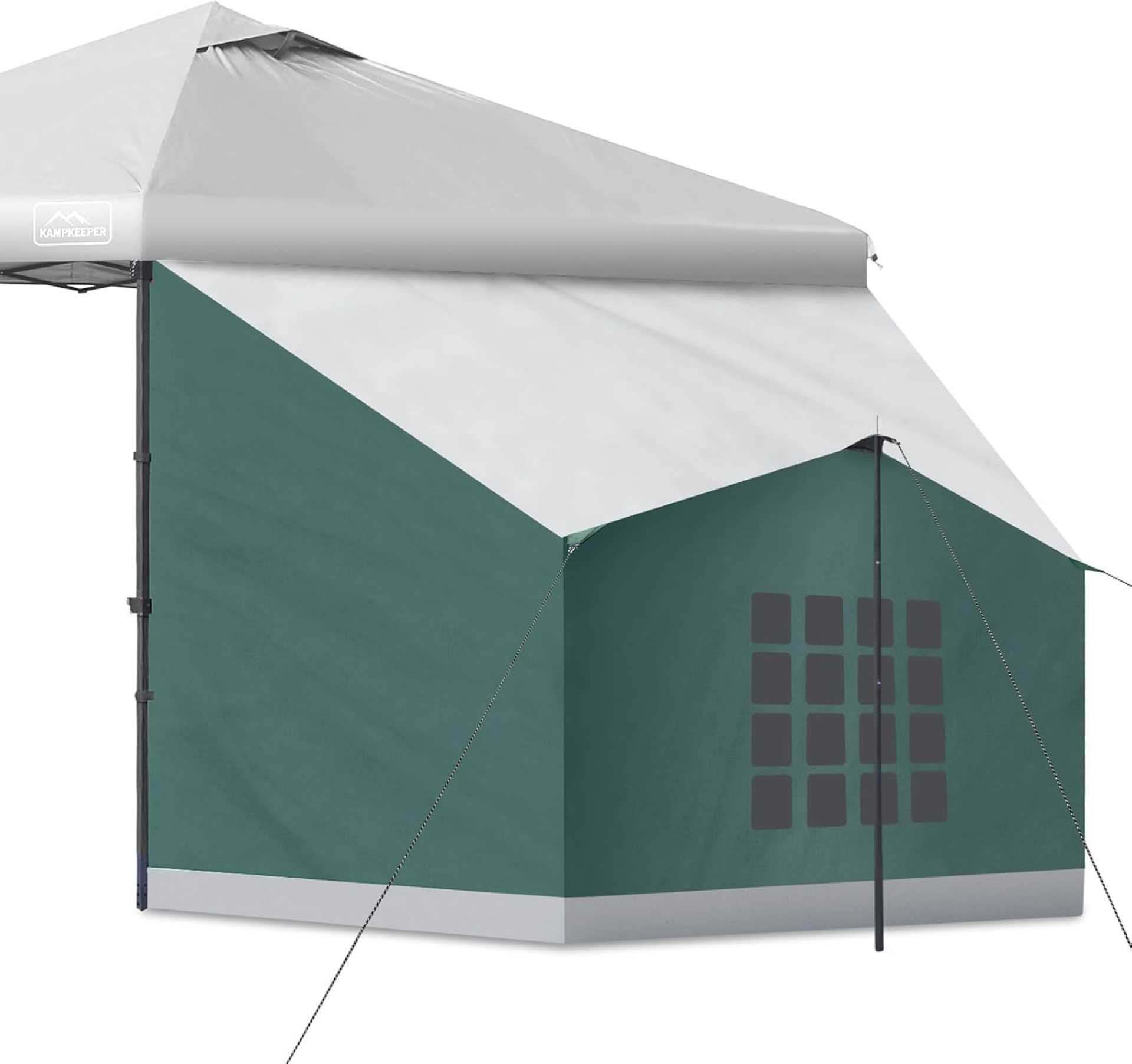 KAMPKEEPER Side Tent,Camping Tent for 10′ x 10′ Pop Up Canopy, Easy Set Up Gazebo,Compatible with 10′ Wide Canopy Tents (Green) KAMPKEEPER Side Tent,Camping Tent for 10′ x 10′ Pop Up Canopy, Easy Set Up Gazebo,Compatible with 10′ Wide Canopy Tents (Green)