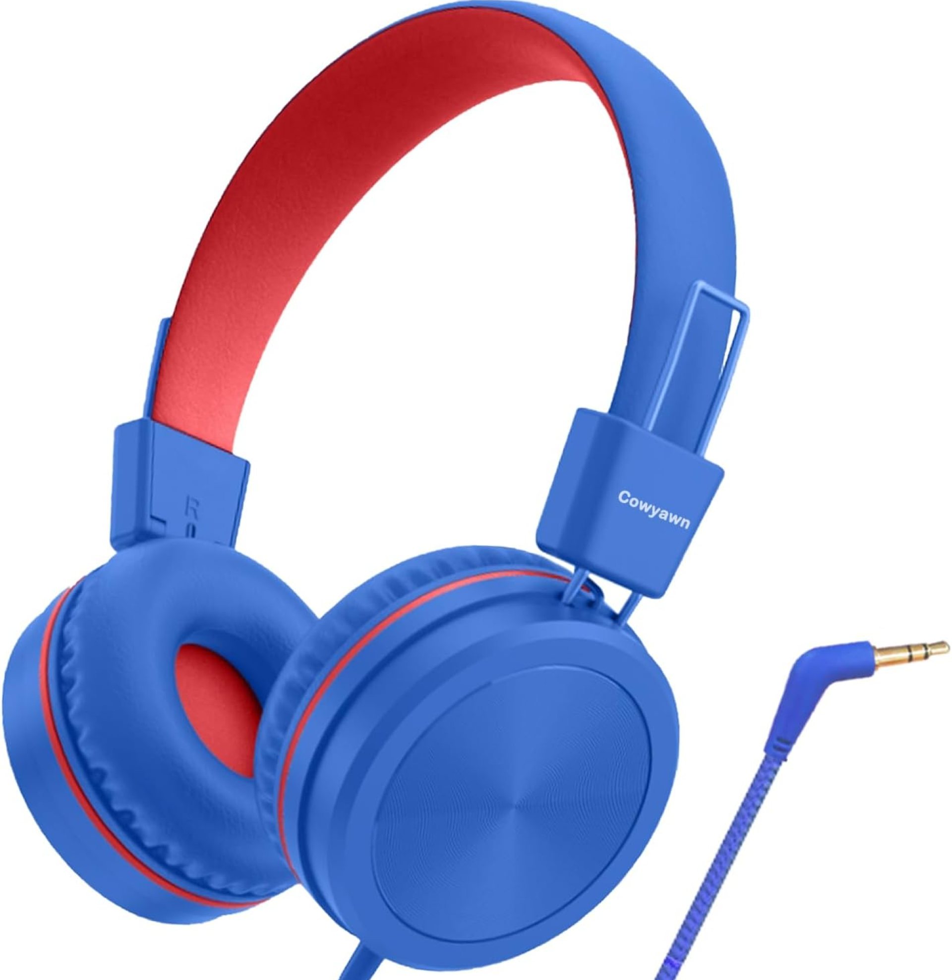 Kids Headphones, Toddler Headphones with Safe Volume Limiter 94dB, Wired School Headphones for Kid, 3.5mm Adjustable On-Ear Headphone for Boys/Girls/Children/Teens/iPad/Computer, Navy Red Kids Headphones, Toddler Headphones with Safe Volume Limiter 94dB, Wired School Headphones for Kid, 3.5mm Adjustable On-Ear Headphone for Boys/Girls/Children/Teens/iPad/Computer, Navy Red