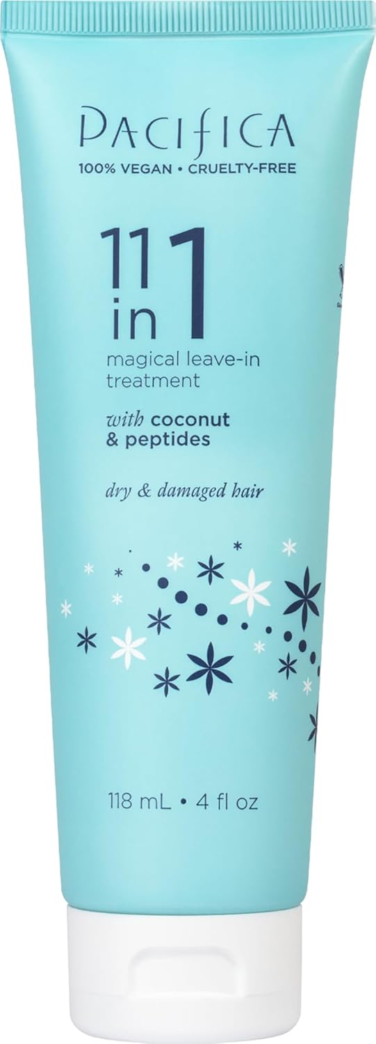 Pacifica Leave In Conditioner – 11 in 1 Magical Hair Treatment – Strengthen & Repair Damaged Hair – Deep Conditioning for Dry Hair Adds Shine & Anti-Frizz for Straight, Wavy & Curly Hair Care, Vegan Pacifica Leave In Conditioner – 11 in 1 Magical Hair Treatment – Strengthen & Repair Damaged Hair – Deep Conditioning for Dry Hair Adds Shine & Anti-Frizz for Straight, Wavy & Curly Hair Care, Vegan