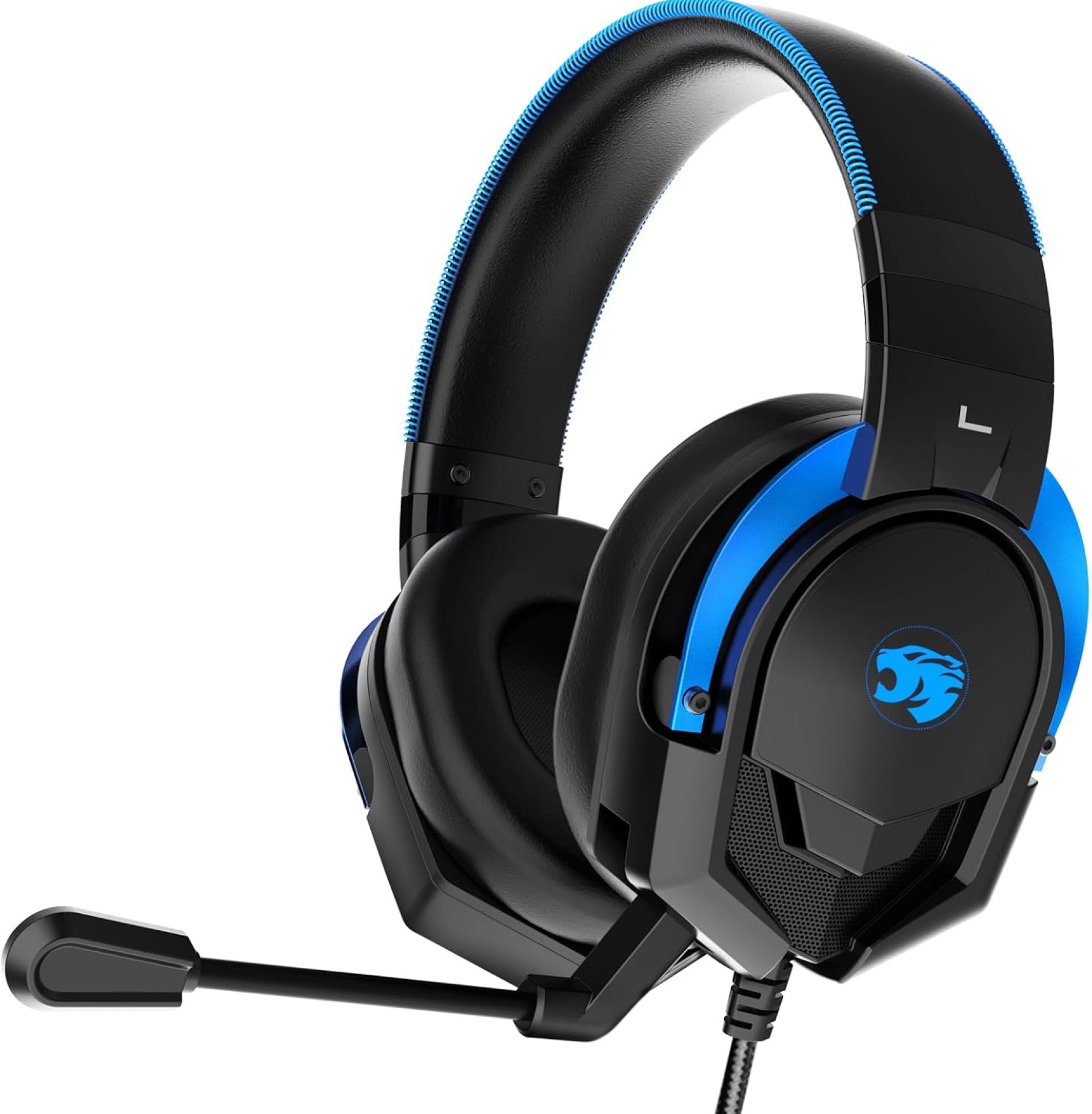 A88 Gaming Headset with Microphone, Stereo Wired Noise Cancelling Over-Ear Headphones with Mic for Pc, Ps5, Xbox One Series X/s, Ps4, Computer, Laptop, Mac, Nintendo, Gamer (Blue) A88 Gaming Headset with Microphone, Stereo Wired Noise Cancelling Over-Ear Headphones with Mic for Pc, Ps5, Xbox One Series X/s, Ps4, Computer, Laptop, Mac, Nintendo, Gamer (Blue)