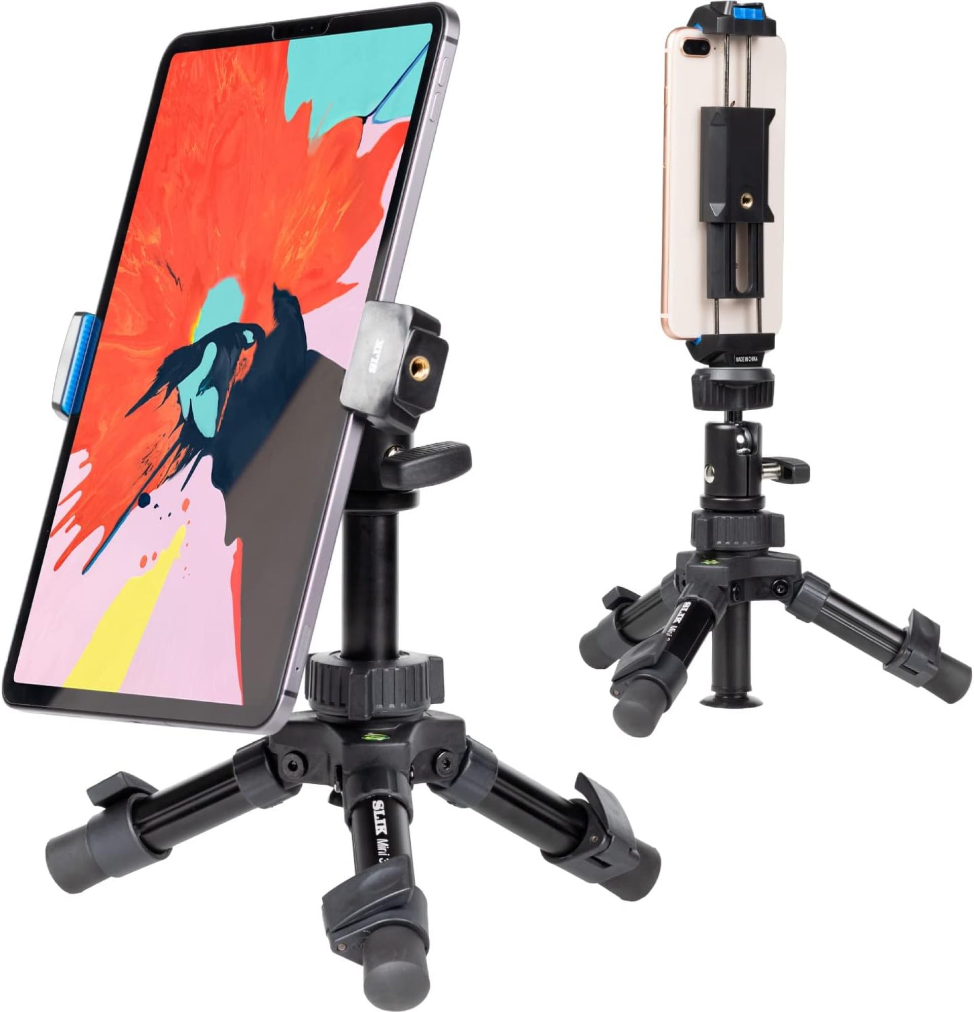 SLIK Smart Phone Tripod, Mini 3 BH Smartphone Tablet Holder Set, 2.8 – 7.1 inches (70 – 180 mm) Wide, Accessory Shoe Equipment, Load Capacity 2.2 lbs (1 kg) (Amazon.co.jp Special Set) 160978 SLIK Smart Phone Tripod, Mini 3 BH Smartphone Tablet Holder Set, 2.8 – 7.1 inches (70 – 180 mm) Wide, Accessory Shoe Equipment, Load Capacity 2.2 lbs (1 kg) (Amazon.co.jp Special Set) 160978