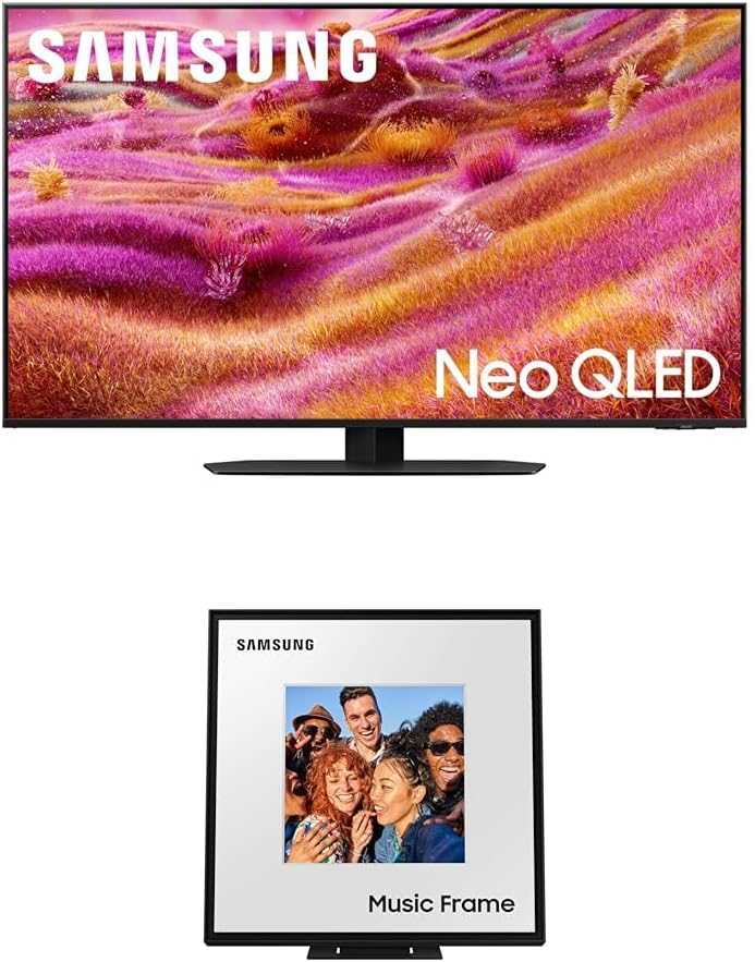 SAMSUNG 98-Inch Class NEO QLED 4K QN90F Series (2025 Model, 98QN90F) w LS60D Music Frame Smart Speaker, HW-LS60D/ZA SAMSUNG 98-Inch Class NEO QLED 4K QN90F Series (2025 Model, 98QN90F) w LS60D Music Frame Smart Speaker, HW-LS60D/ZA