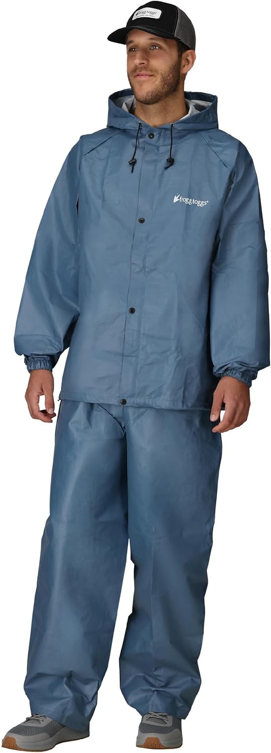 FROGG TOGGS Men’s Pro Lite Rain Suit, Waterproof, Breathable, Dependable Wet Weather Protection FROGG TOGGS Men’s Pro Lite Rain Suit, Waterproof, Breathable, Dependable Wet Weather Protection