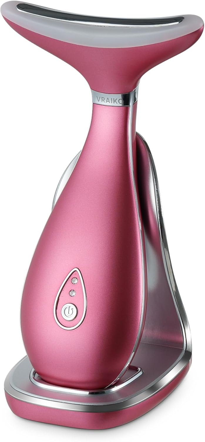 Lily Neck Face Massager, Face Sculpting Tool, 3-in-1 Facial Device with Thermal, Triple Action Care, for Enhanced Absorption Radiance Contouring Elasticity and Lymphatic Drainage (With Stand) Lily Neck Face Massager, Face Sculpting Tool, 3-in-1 Facial Device with Thermal, Triple Action Care, for Enhanced Absorption Radiance Contouring Elasticity and Lymphatic Drainage (With Stand)