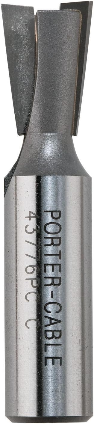 PORTER-CABLE Router Bit, 7 Degree, Carbide-Tipped, Dovetail, 17/32-Inch (43776PC) PORTER-CABLE Router Bit, 7 Degree, Carbide-Tipped, Dovetail, 17/32-Inch (43776PC)