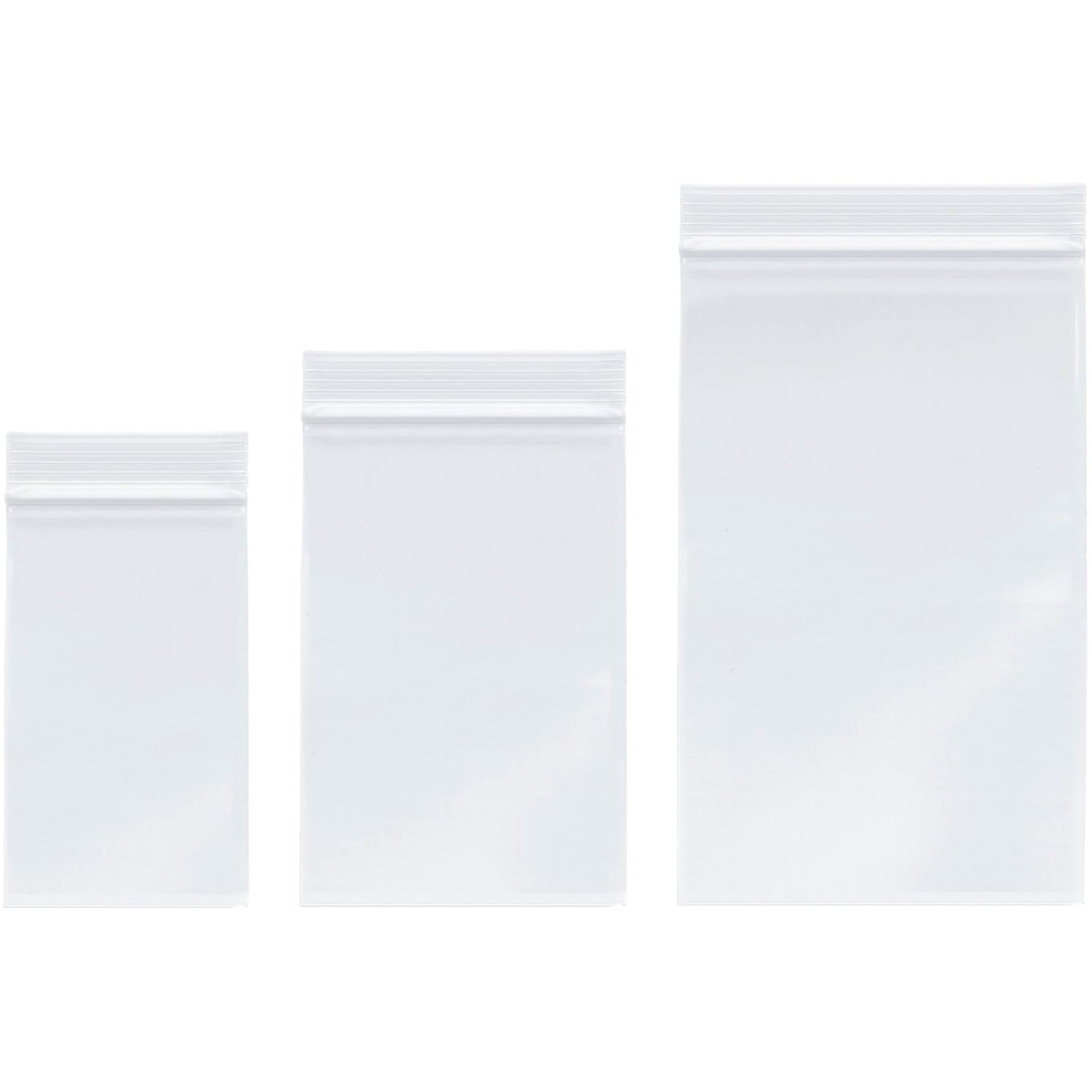 Plymor 3″ x 5″ (100), 4″ x 6″ (100), 5″ x 8″ (100), 4 Mil Variety Pack Heavy Duty Zipper Reclosable Plastic Bags Plymor 3″ x 5″ (100), 4″ x 6″ (100), 5″ x 8″ (100), 4 Mil Variety Pack Heavy Duty Zipper Reclosable Plastic Bags