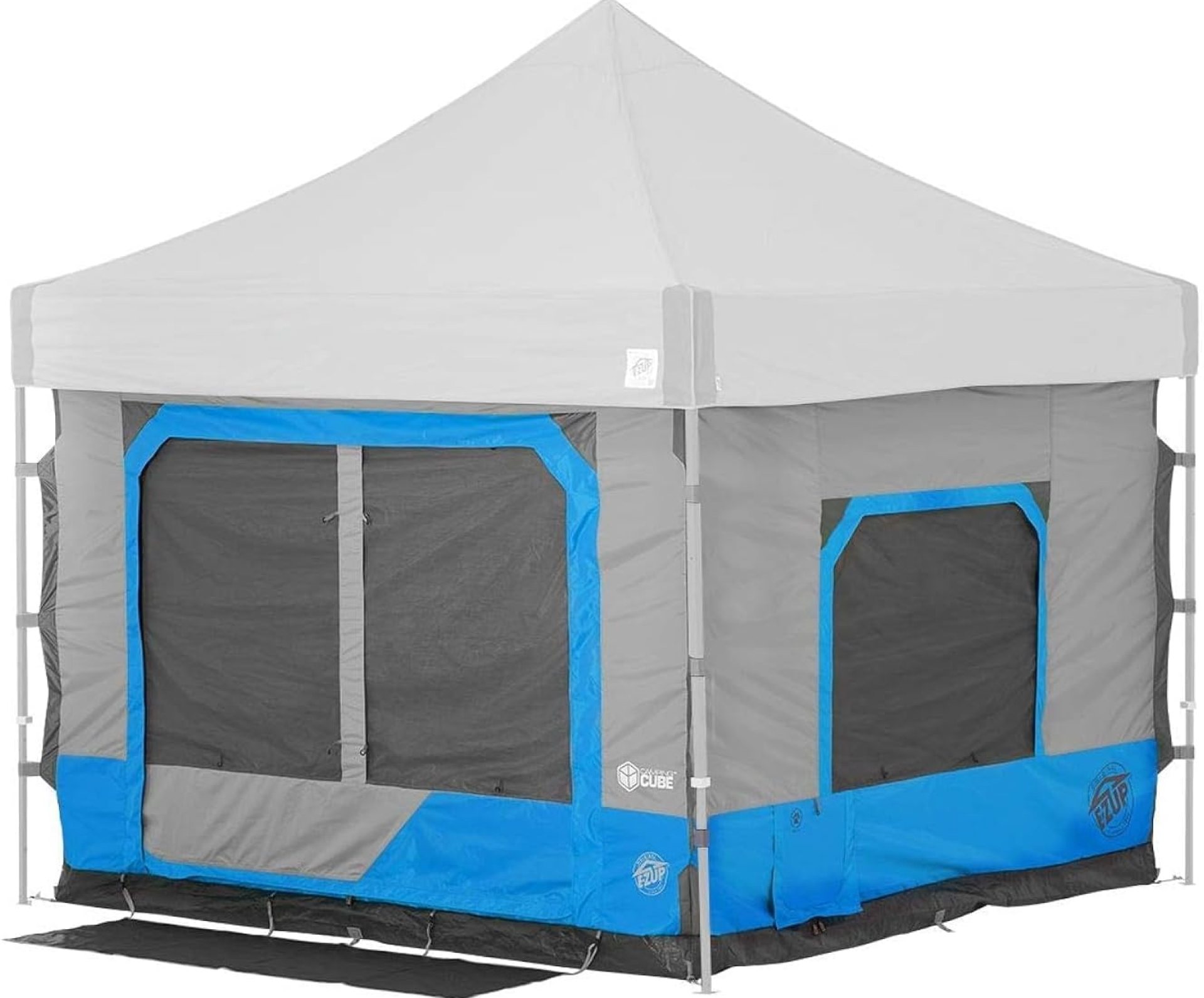 E-Z UP Camping Cube 6.4, Converts 10′ Straight Leg Canopy into Camping Tent (Canopy/SHELTER NOT Included), Splash E-Z UP Camping Cube 6.4, Converts 10′ Straight Leg Canopy into Camping Tent (Canopy/SHELTER NOT Included), Splash